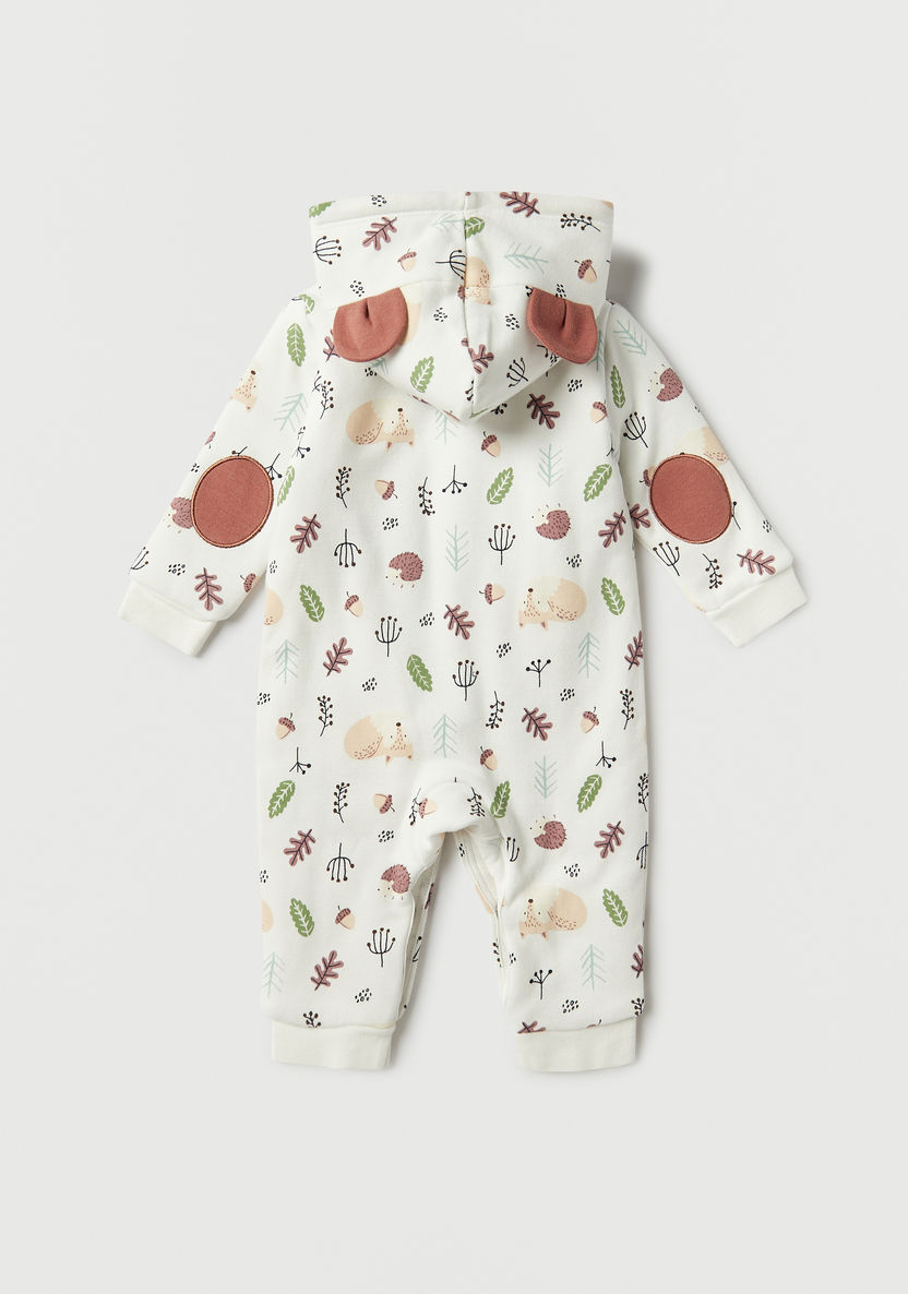 Juniors All-Over Print Sleepsuit with Hood and Long Sleeves-Sleepsuits-image-1
