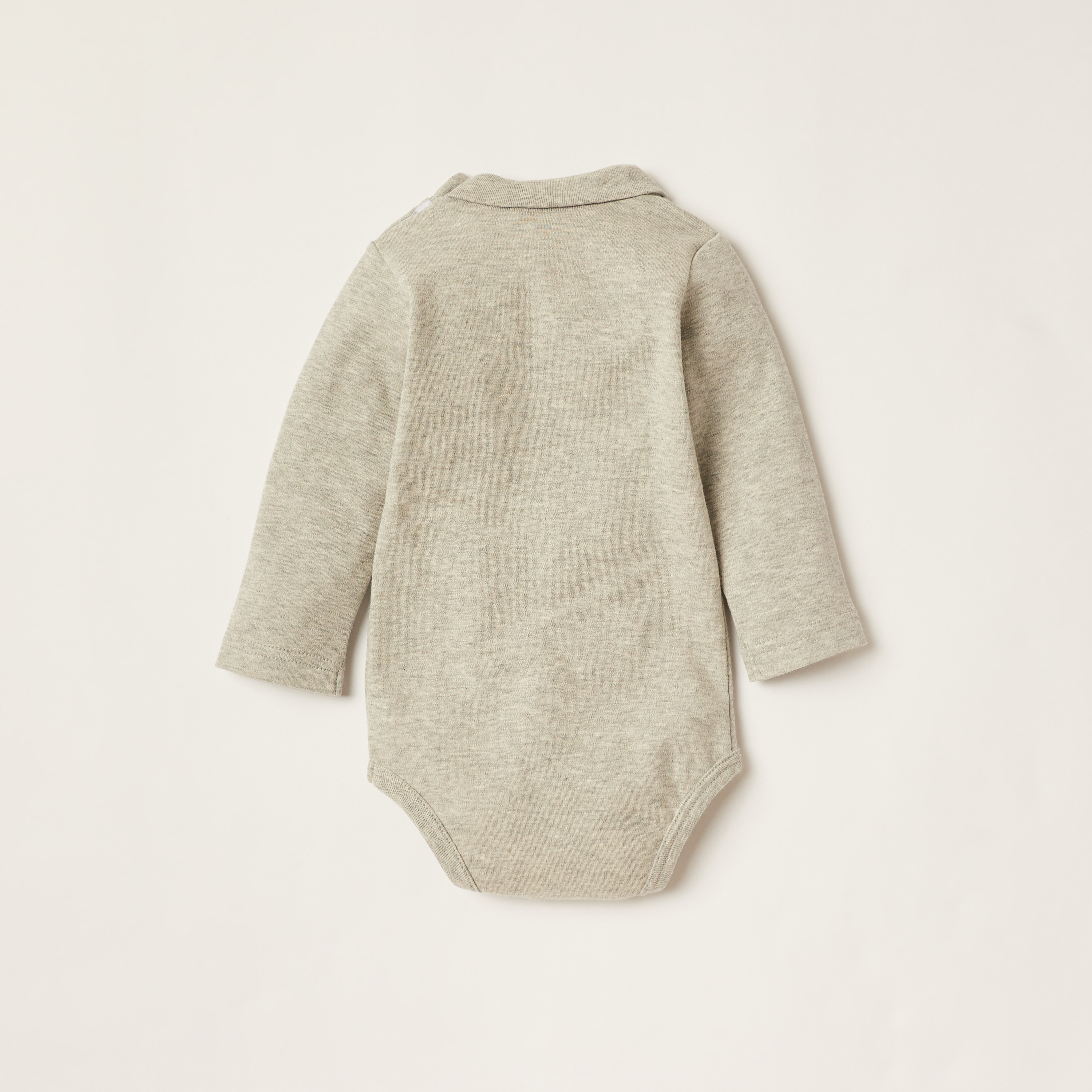 Giggles Penguin Print Bodysuit with Long Sleeves and Snap Button Closure-baby-girls-clothing-bodysuits-image-3