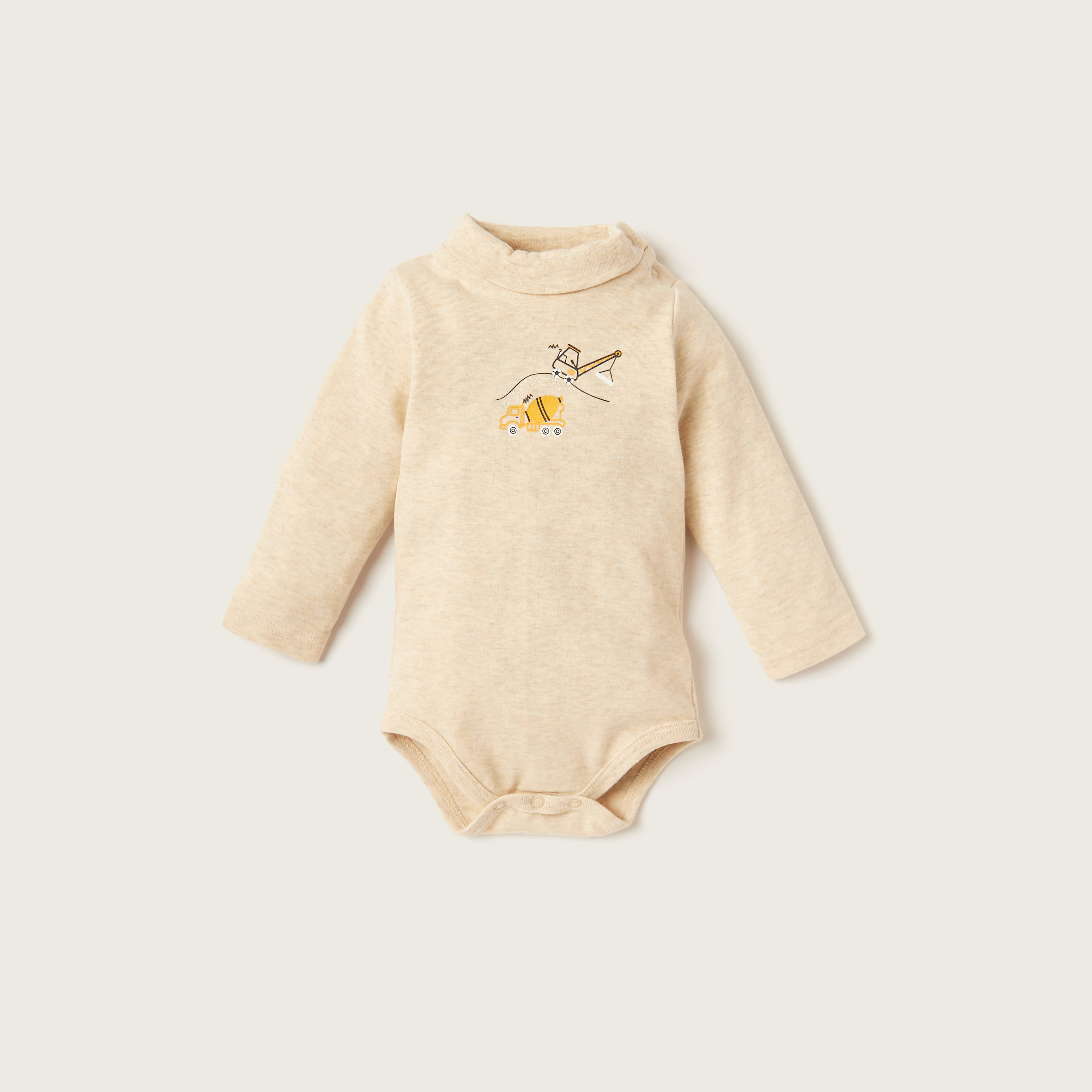 Giggles Printed Bodysuit with Long Sleeves-baby-girls-clothing-bodysuits-image-1
