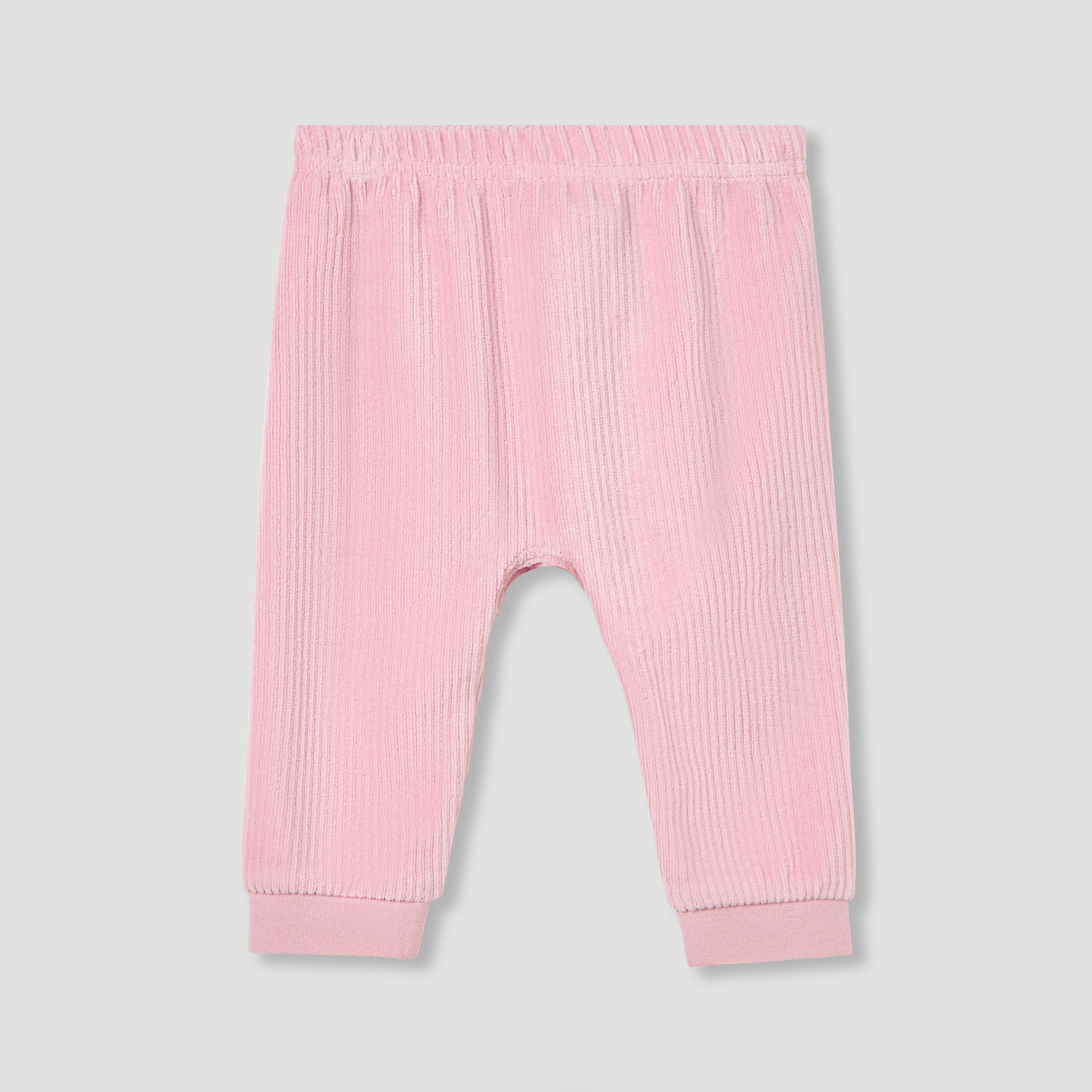 Juniors Pyjama Set with Bunny Applique - Velour - Long Sleeves - Round Neck-baby-girls-clothing-winterwear-pyjamasets-image-3