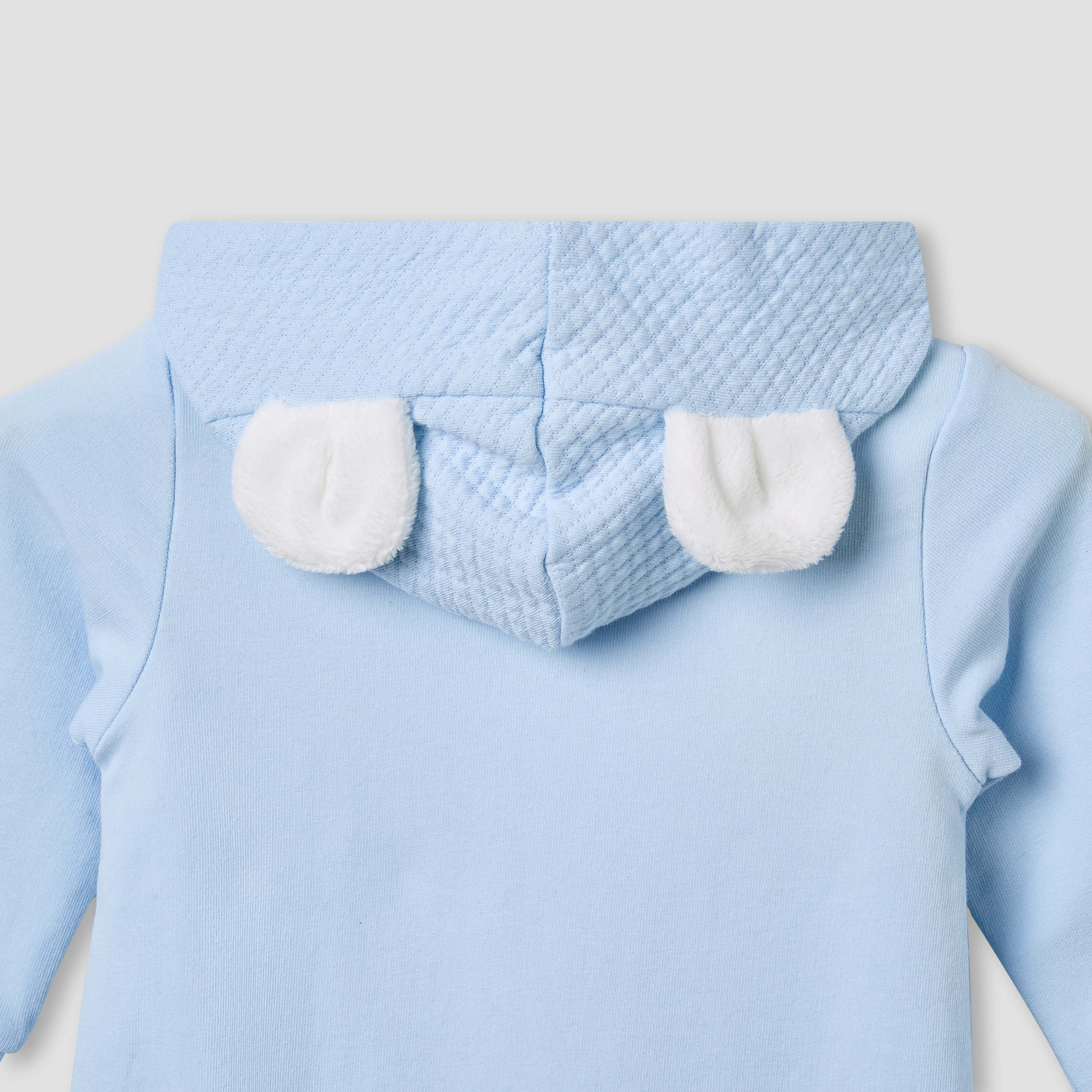 Juniors Hooded Sleepsuit with Koala Applique - Cotton - Long Sleeves-baby-girls-clothing-nightwear-sleepsuits-image-6