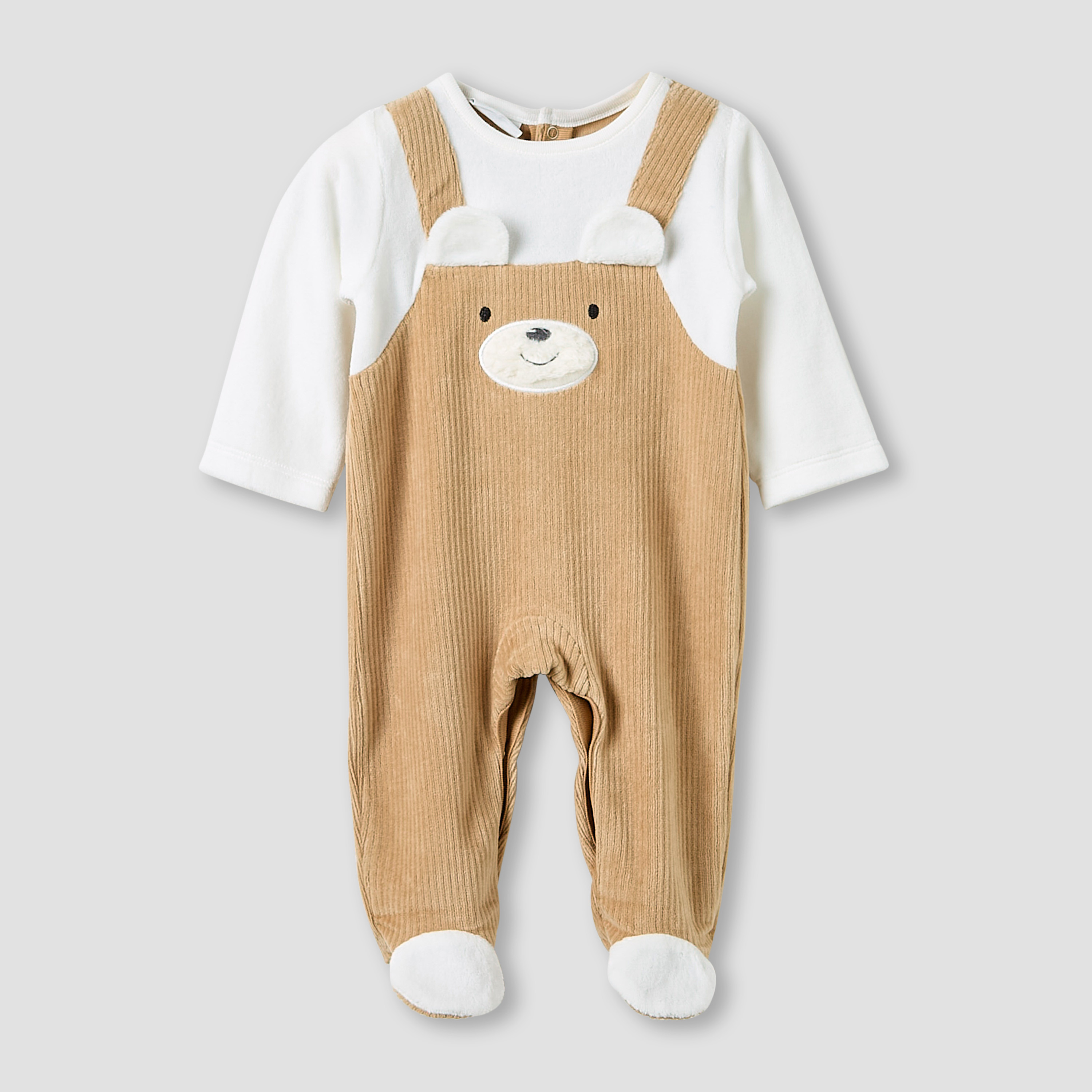 Juniors Sleepsuit with Ribbed Cap - Long Sleeves-baby-boys-clothing-winterwear-sleepsuits-image-2