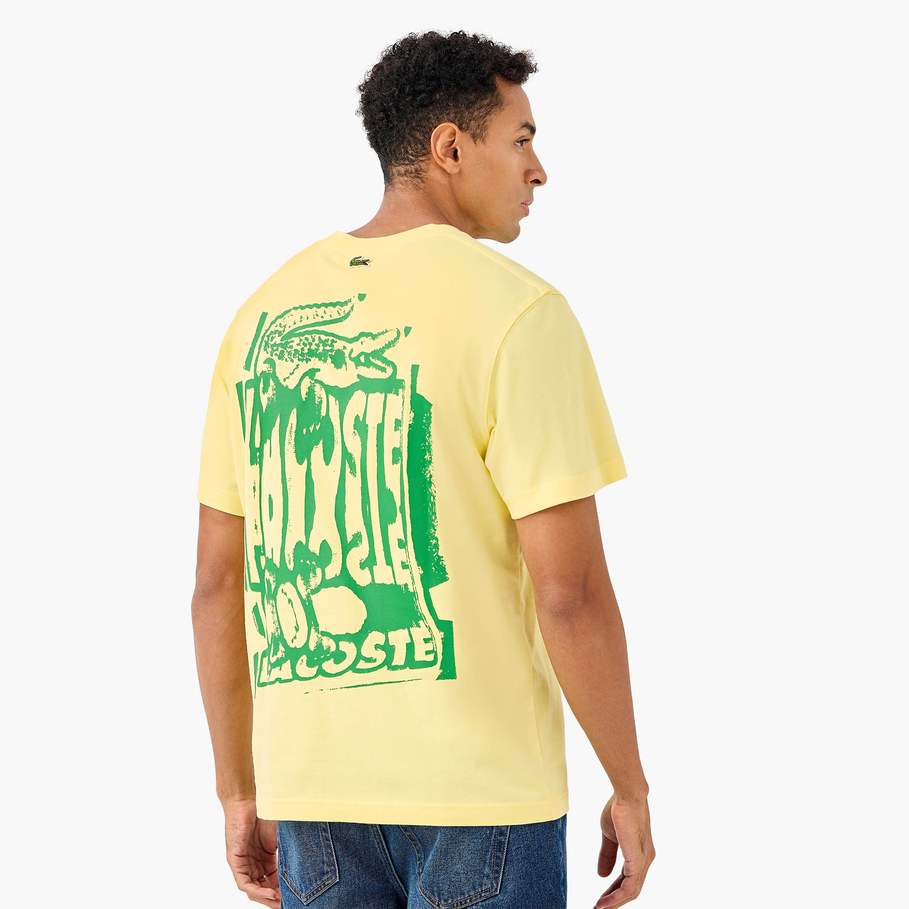 Lacoste Logo Print Crew Neck T-shirt with Short Sleeves-men-clothing-tshirtsandpolos-tshirts-image-3