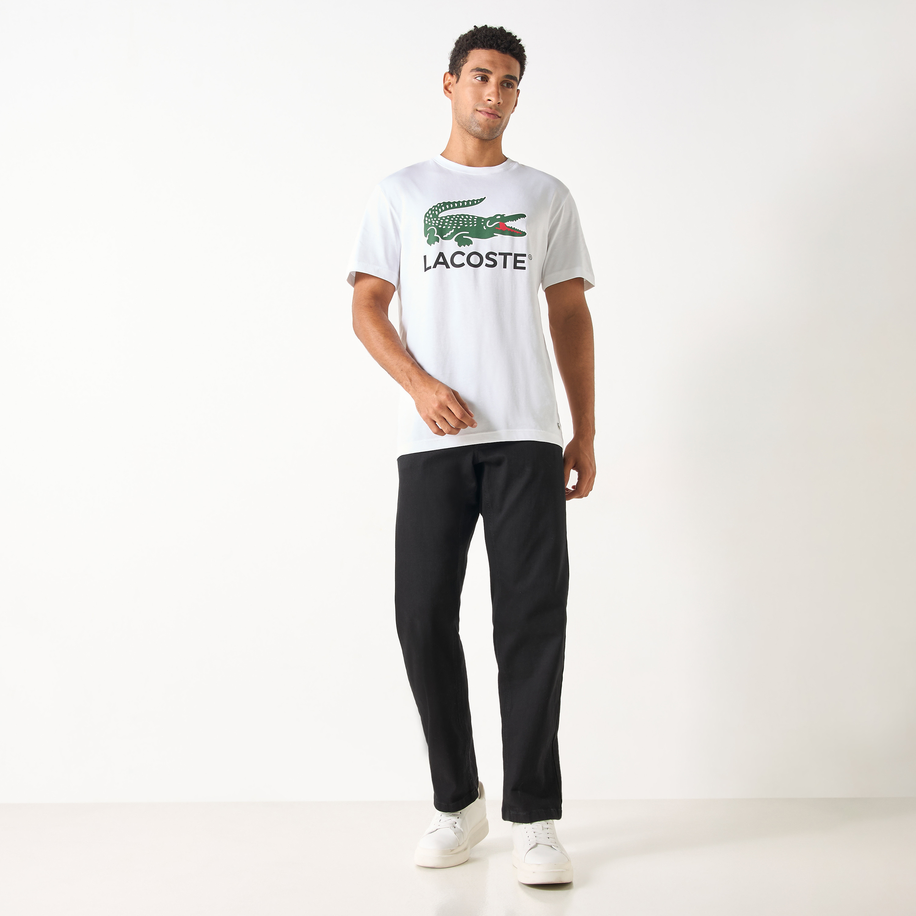 Lacoste Printed Round Neck T-shirt with Short Sleeves-men-clothing-tshirtsandpolos-tshirts-image-2
