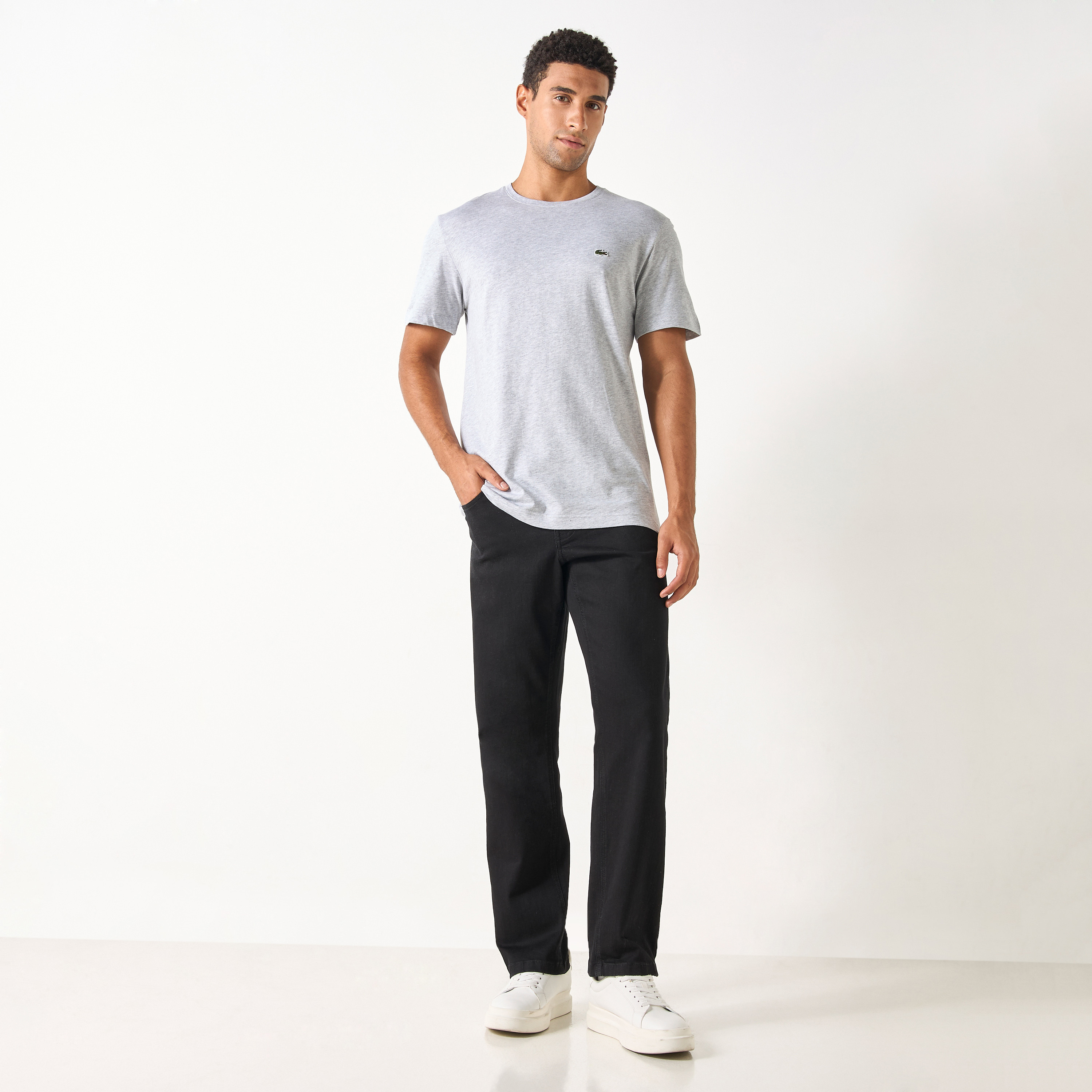 Lacoste Solid Round Neck T-shirt with Short Sleeves-men-clothing-tshirtsandpolos-tshirts-image-2