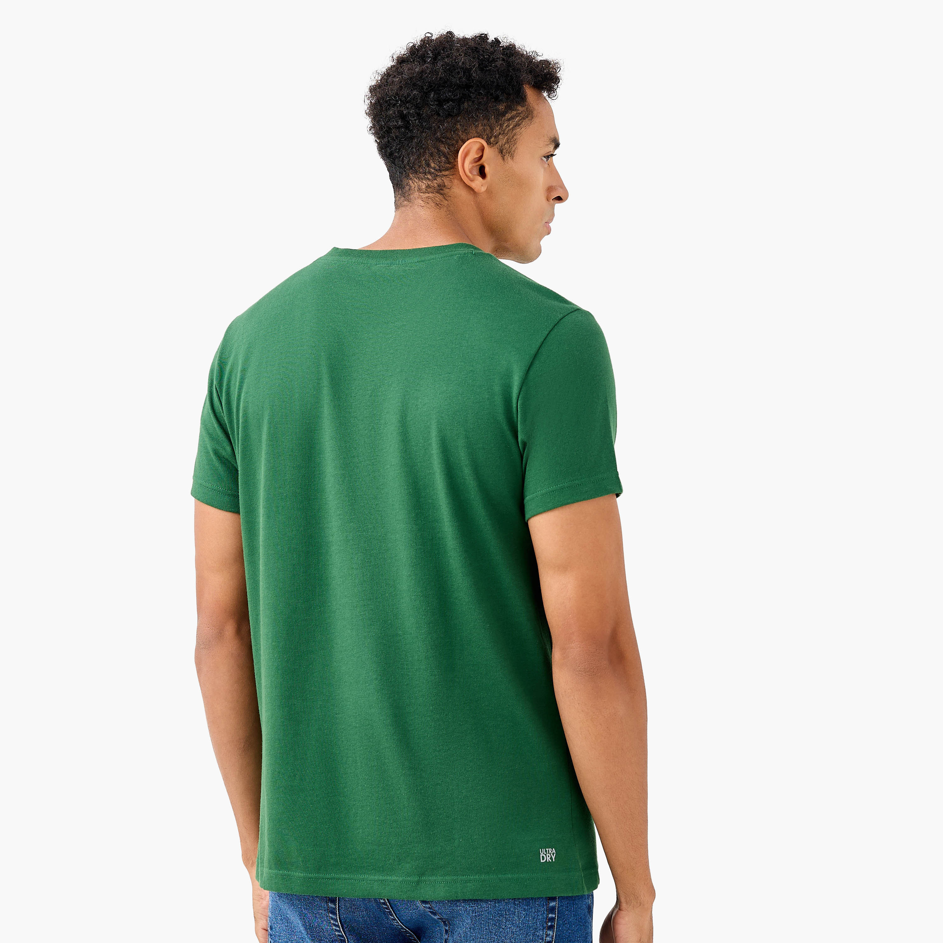 Lacoste Logo Print Crew Neck T-shirt with Short Sleeves-men-clothing-tshirtsandpolos-tshirts-image-3