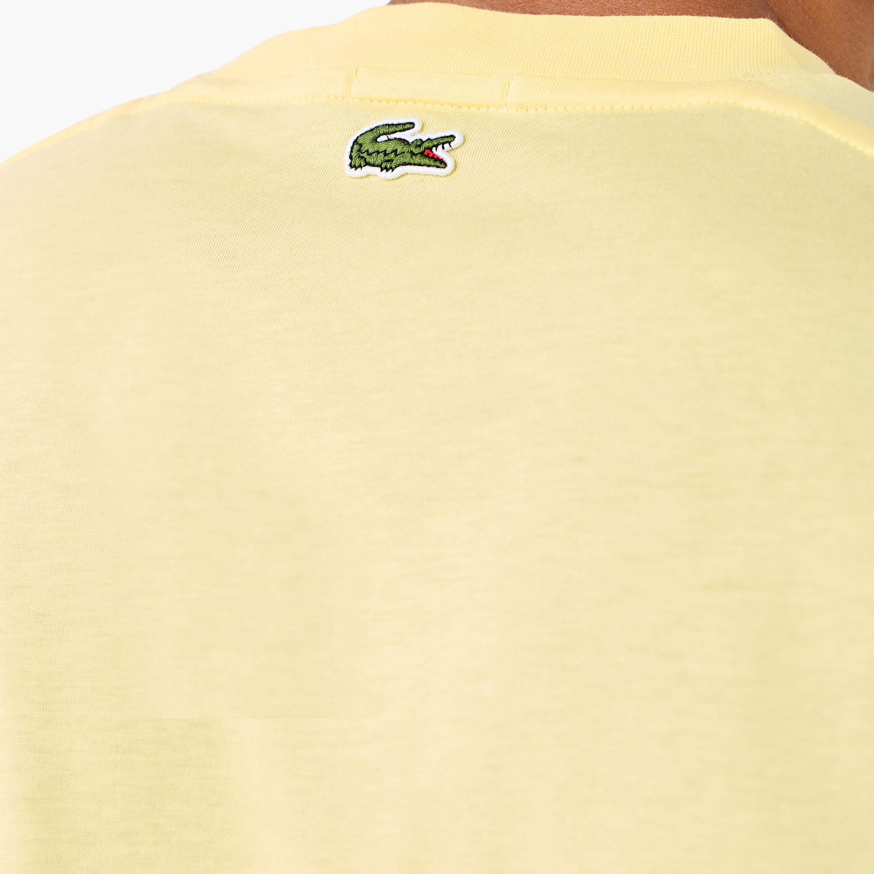 Lacoste Logo Print Crew Neck T-shirt with Short Sleeves-men-clothing-tshirtsandpolos-tshirts-image-5