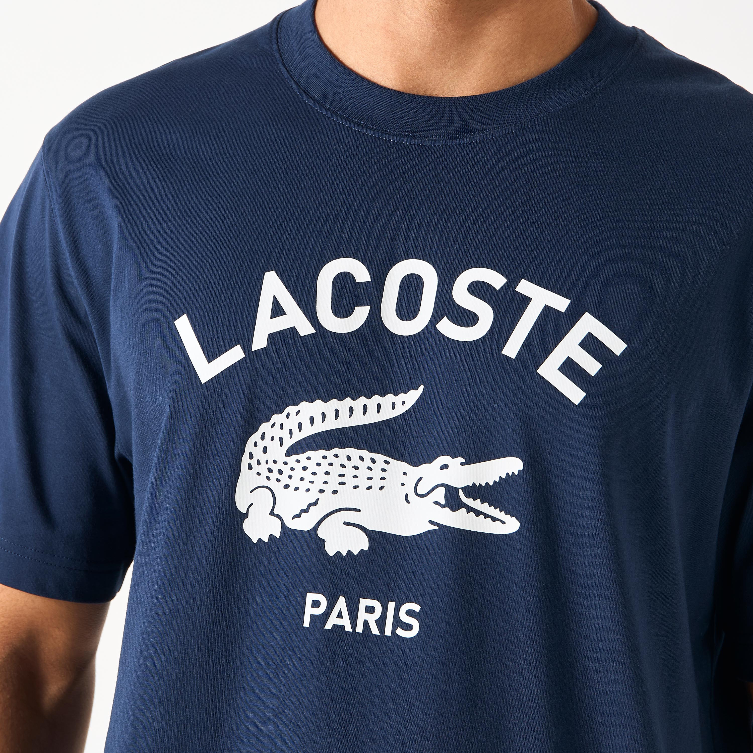 Lacoste Printed Round Neck T-shirt with Short Sleeves-men-clothing-tshirtsandpolos-tshirts-image-3