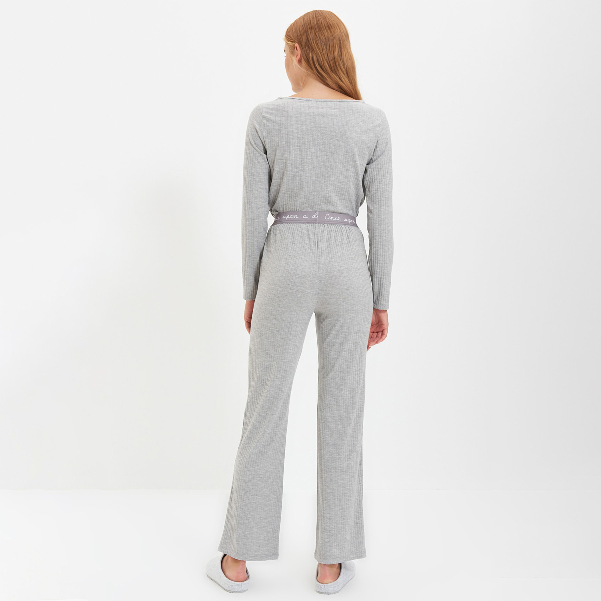 Trendyol Women Knitted Sleepwear Pyjama Set-women-clothing-nightwear-pyjamas-longsets-image-5