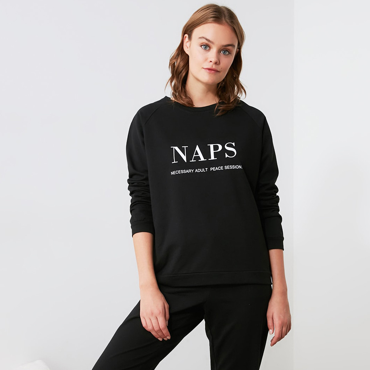 ترينديول أسود لباس نوم-women-clothing-nightwear-pyjamas-longsets-image-2