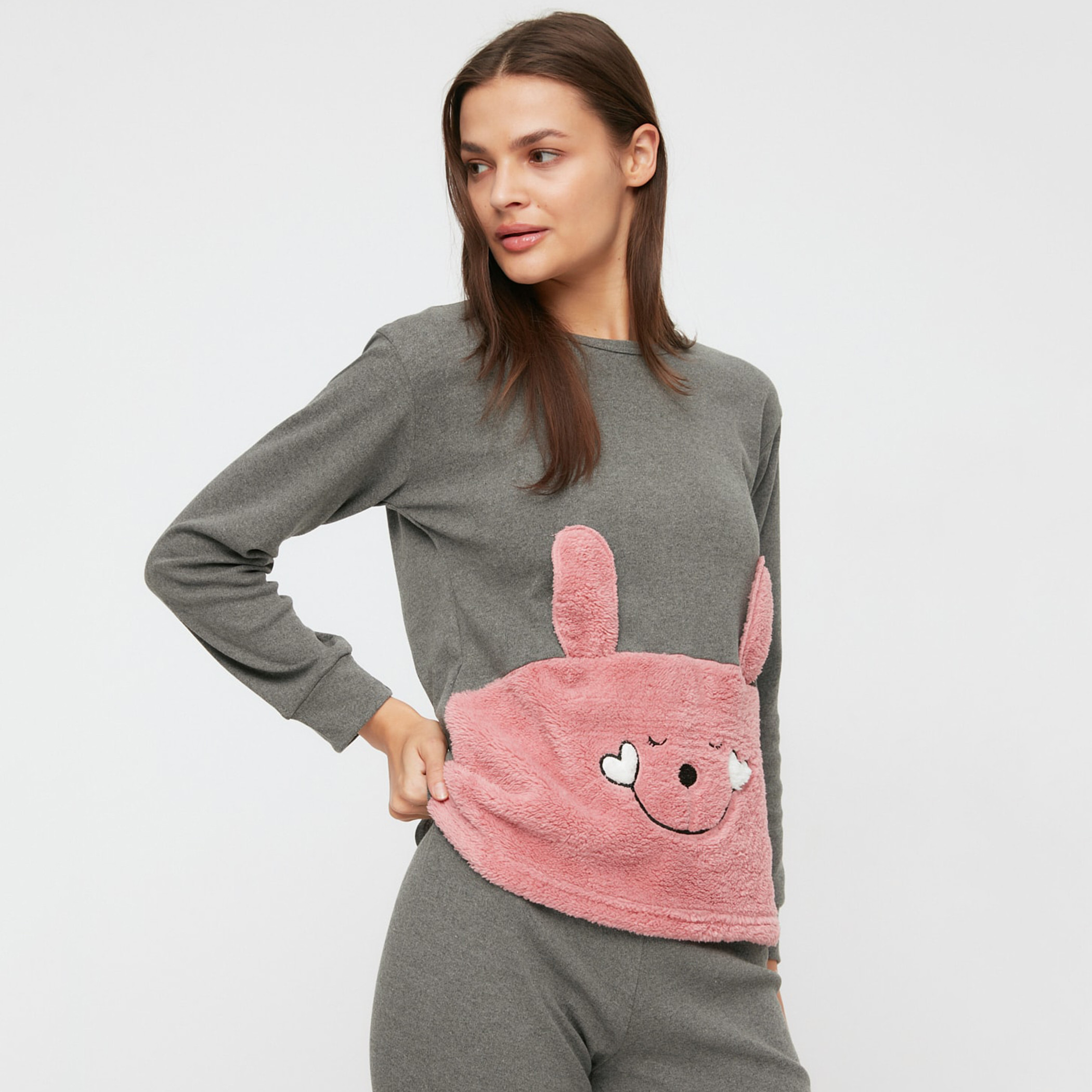 ترينديول رمادي لباس نوم-women-clothing-nightwear-pyjamas-longsets-image-3