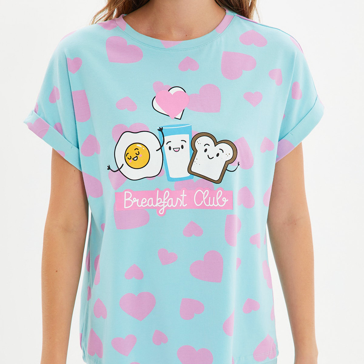ترينديول أزرق ثوب نوم-women-clothing-nightwear-pyjamas-longsets-image-4