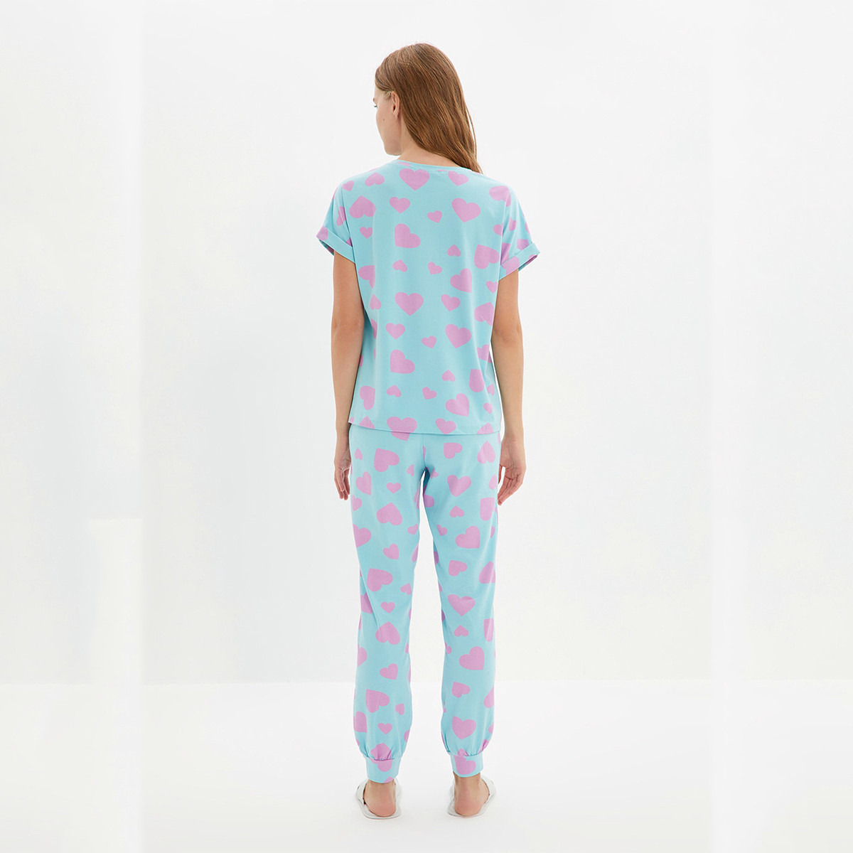 ترينديول أزرق ثوب نوم-women-clothing-nightwear-pyjamas-longsets-image-5
