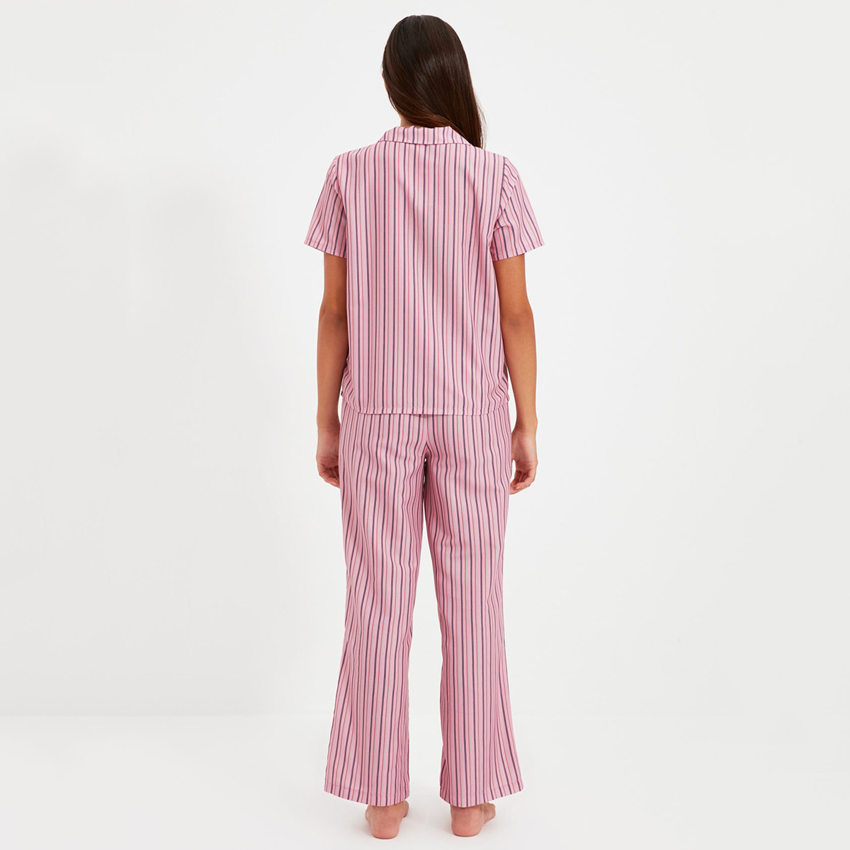 ترينديول لون القرنفل ثوب نوم-women-clothing-nightwear-pyjamas-longsets-image-3