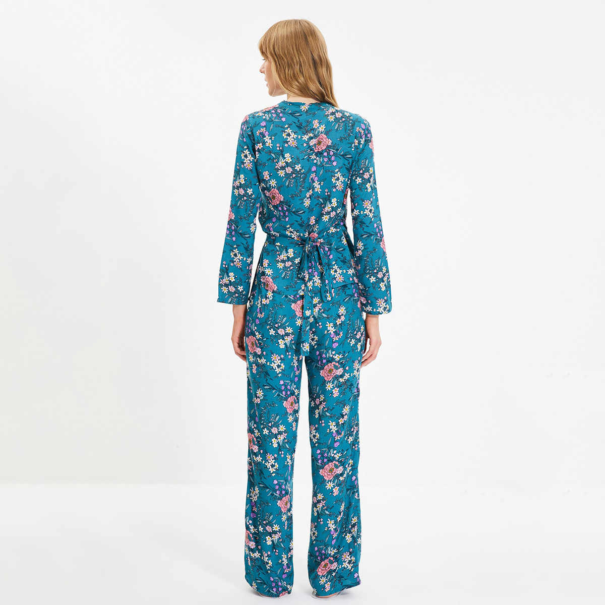 ترينديول أزرق لباس نوم-women-clothing-nightwear-pyjamas-longsets-image-4