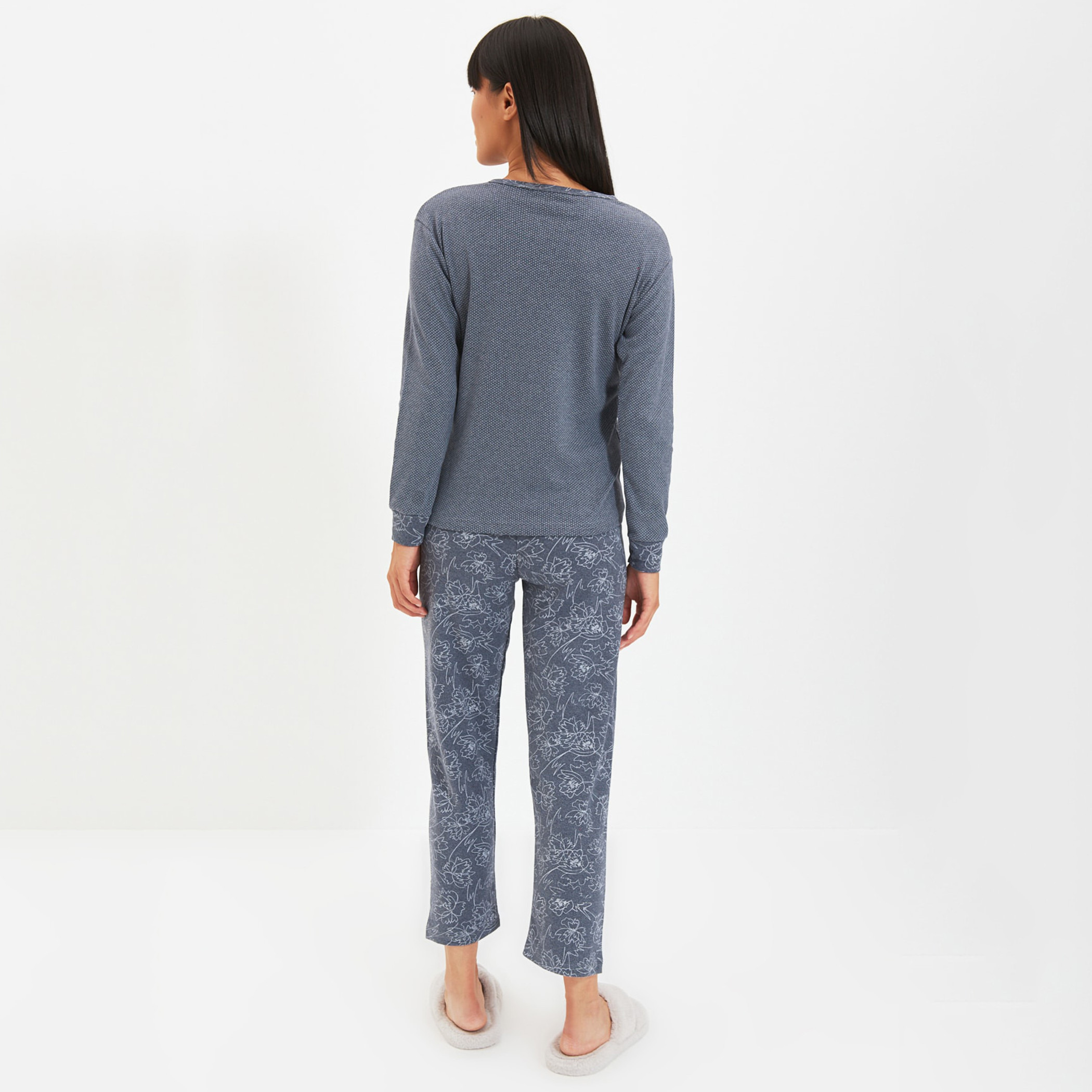 ترينديول أزرق لباس نوم-women-clothing-nightwear-pyjamas-longsets-image-5