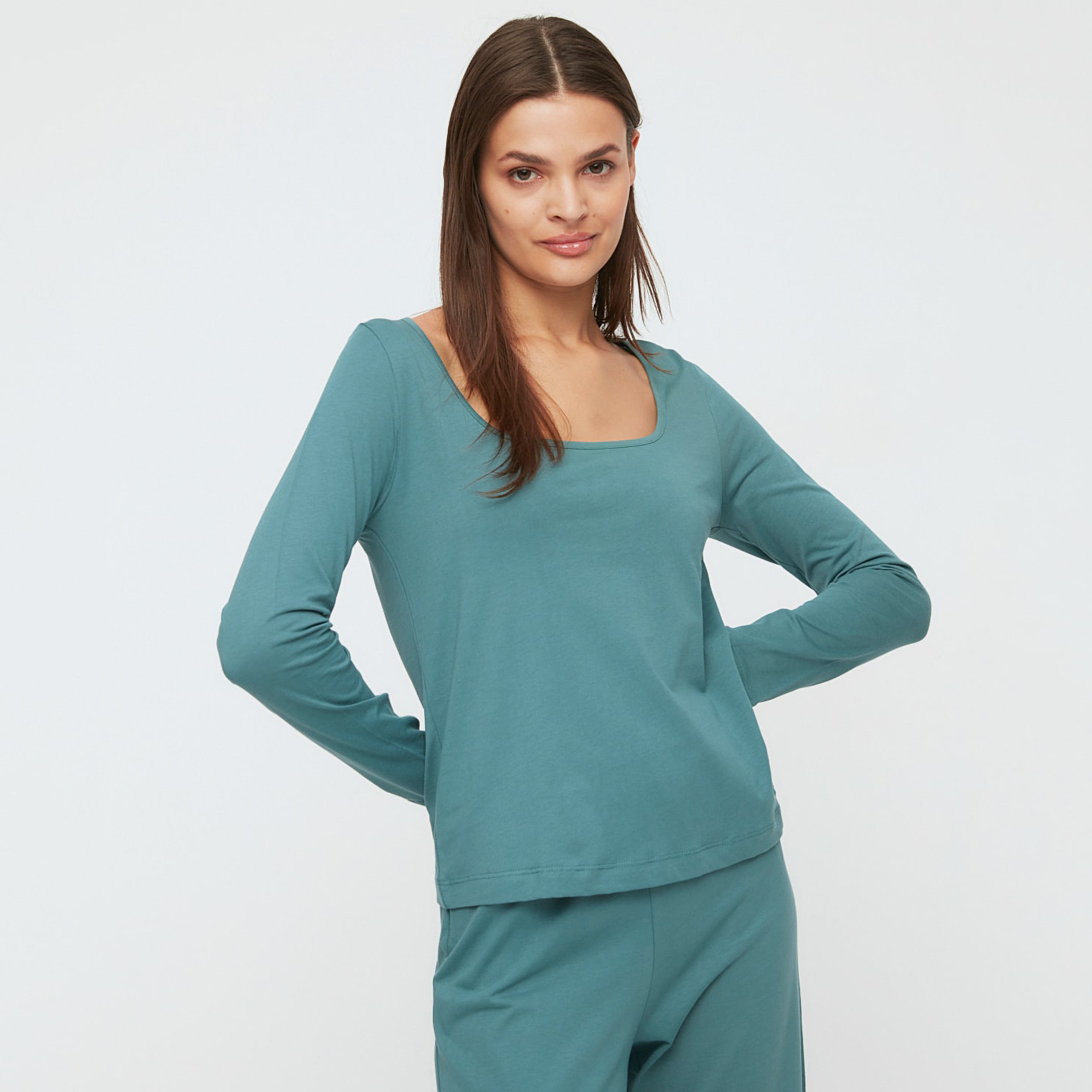 ترينديول أزرق لباس نوم-women-clothing-nightwear-pyjamas-longsets-image-2