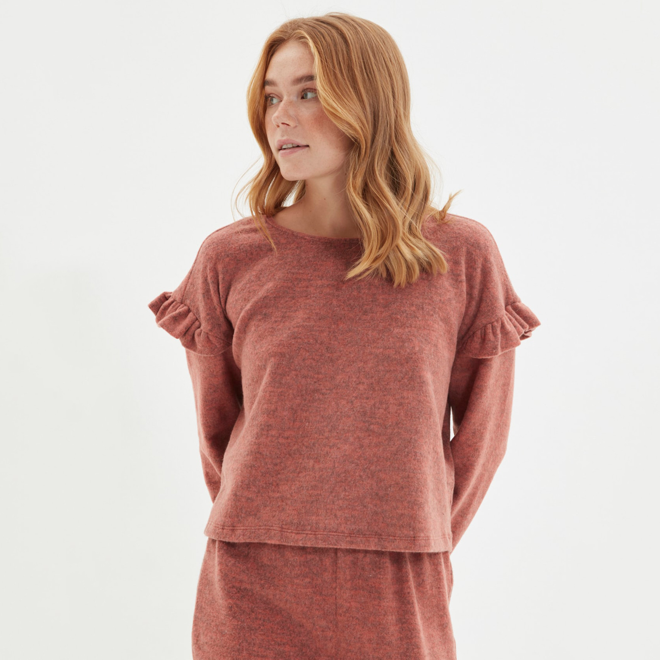 ترينديول بنى لباس نوم-women-clothing-nightwear-pyjamas-longsets-image-3