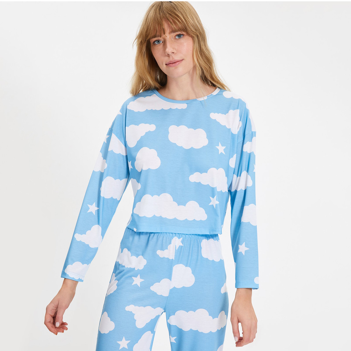 ترينديول أزرق لباس نوم-women-clothing-nightwear-pyjamas-longsets-image-5