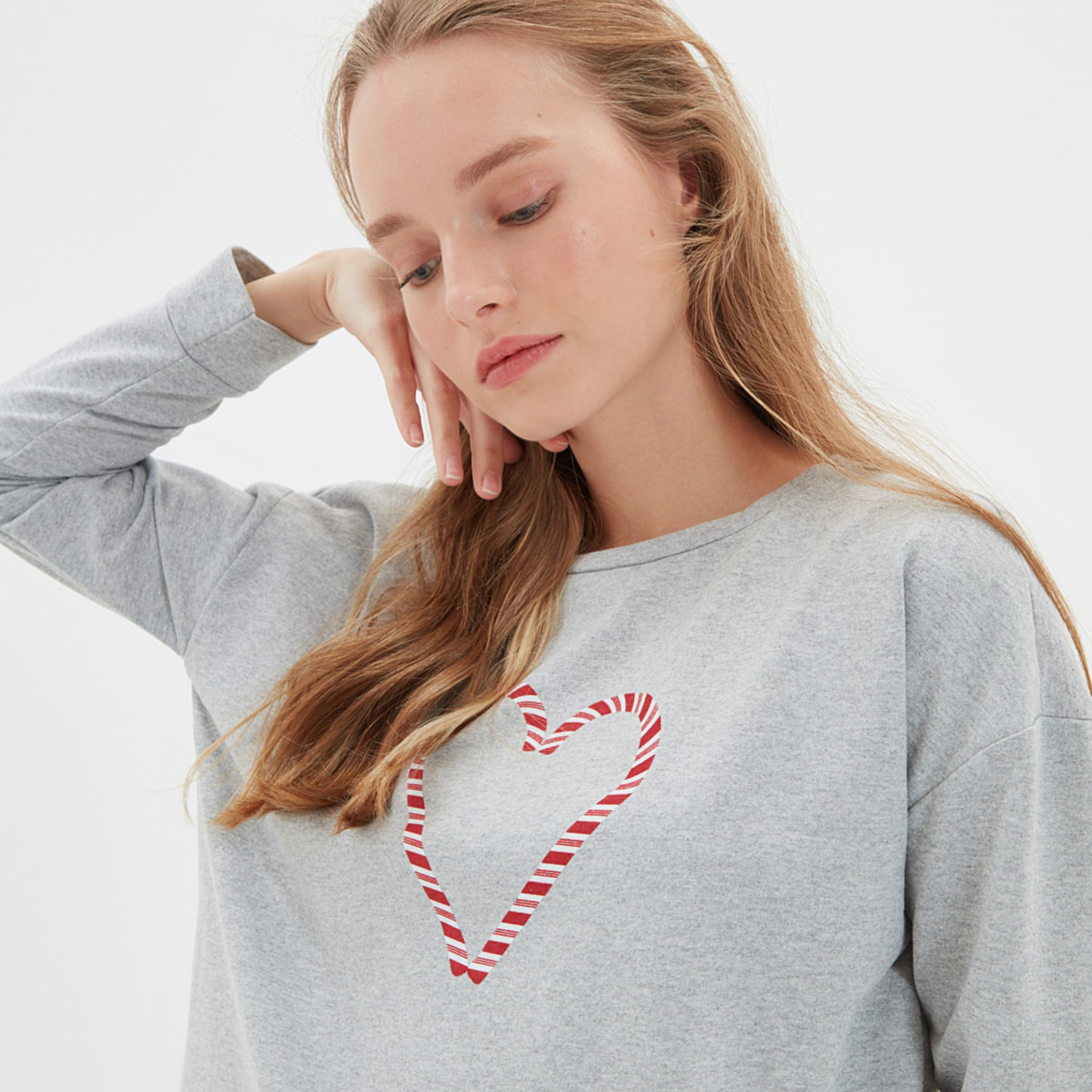 Trendyol Women Solid Sleepwear T-Shirt-Pyjama Set-women-clothing-nightwear-pyjamas-longsets-image-2