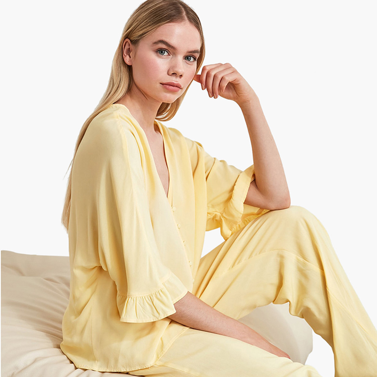فيرو مودا أزرق تي شيرت-women-clothing-nightwear-pyjamas-longsets-image-2