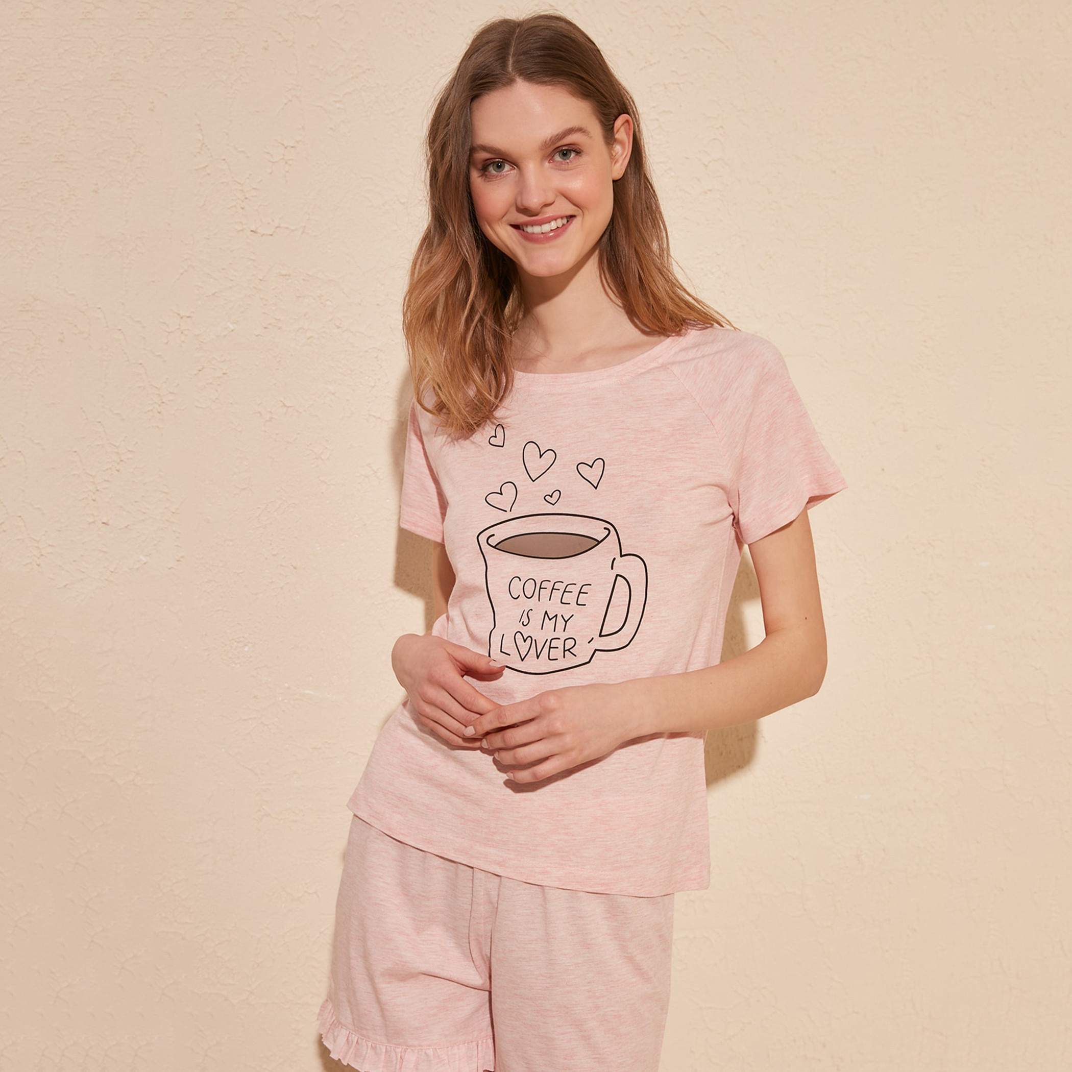 ترينديول لون القرنفل لباس نوم-women-clothing-nightwear-pyjamas-longsets-image-2