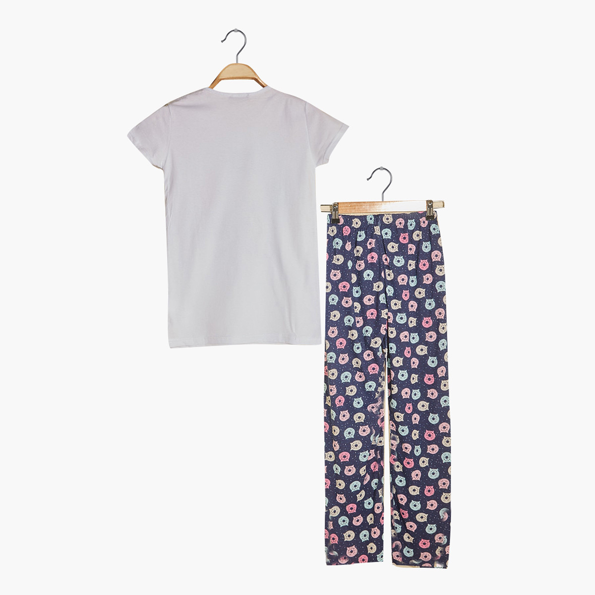 Trendyol Printed 3-Piece Nightwear Set-women-clothing-nightwear-pyjamas-longsets-image-2