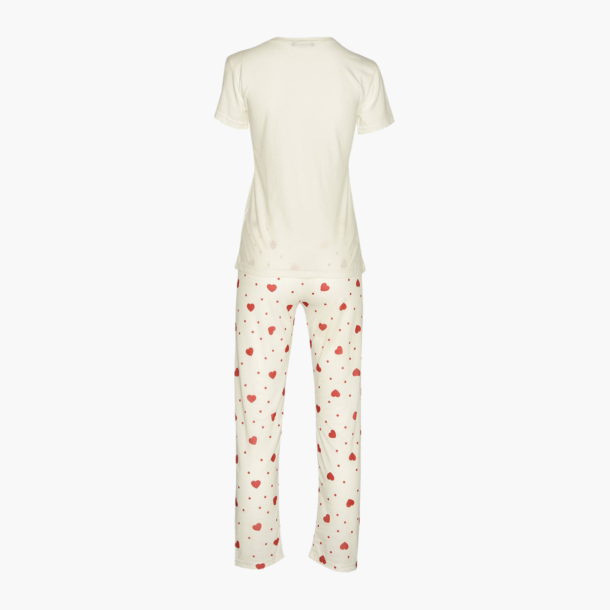 Trendyol Printed Round Neck T-shirt and Pyjama Set-women-clothing-nightwear-pyjamas-longsets-image-2