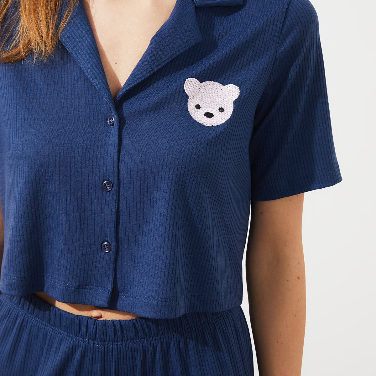 فيرو مودا أزرق تي شيرت-women-clothing-nightwear-pyjamas-longsets-image-3