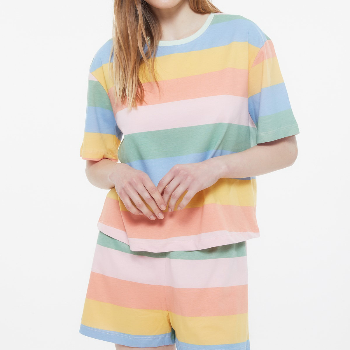فيرو مودا أزرق تي شيرت-women-clothing-nightwear-pyjamas-longsets-image-2