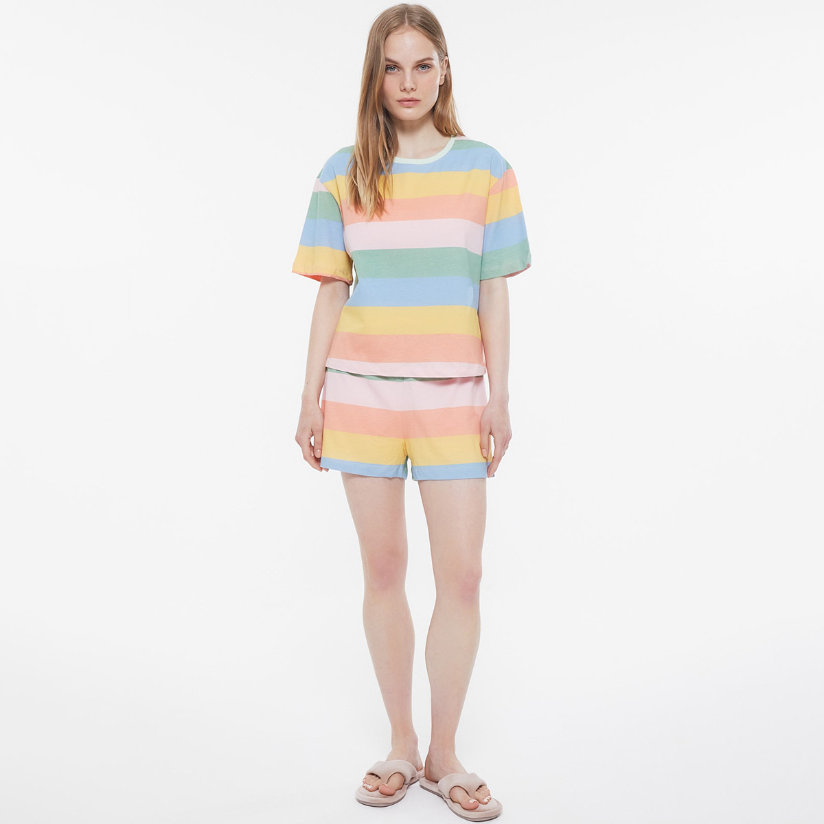 فيرو مودا أزرق تي شيرت-women-clothing-nightwear-pyjamas-longsets-image-4