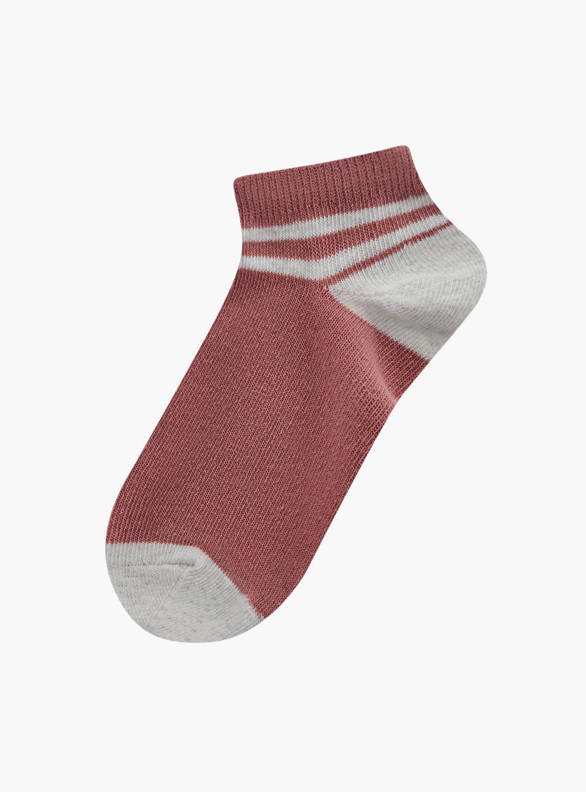 طقم جوارب بِطول الكاحل بقوالب ملونة من فلورا بيلا - 5 أزواج-girls-accessories-socks-image-2