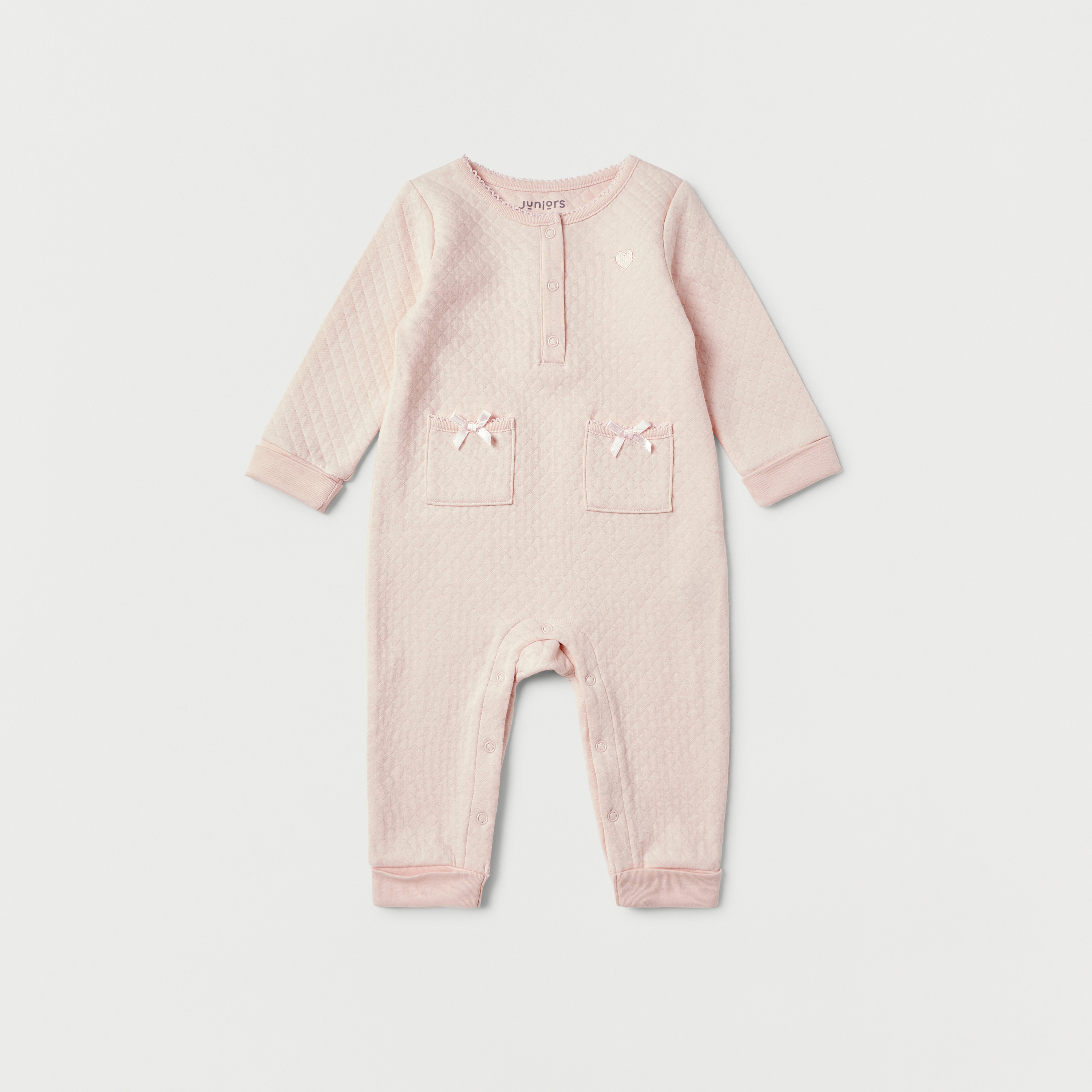 بدلة نوم مبطنة بأكمام طويلة وجيوب من جونيورز-baby-girls-clothing-nightwear-sleepsuits-image-1