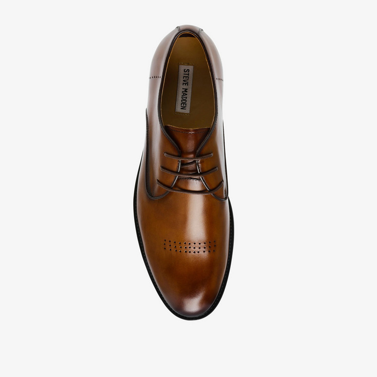 Steve Madden Men's Perforated Oxford Shoes with Lace-Up Closure