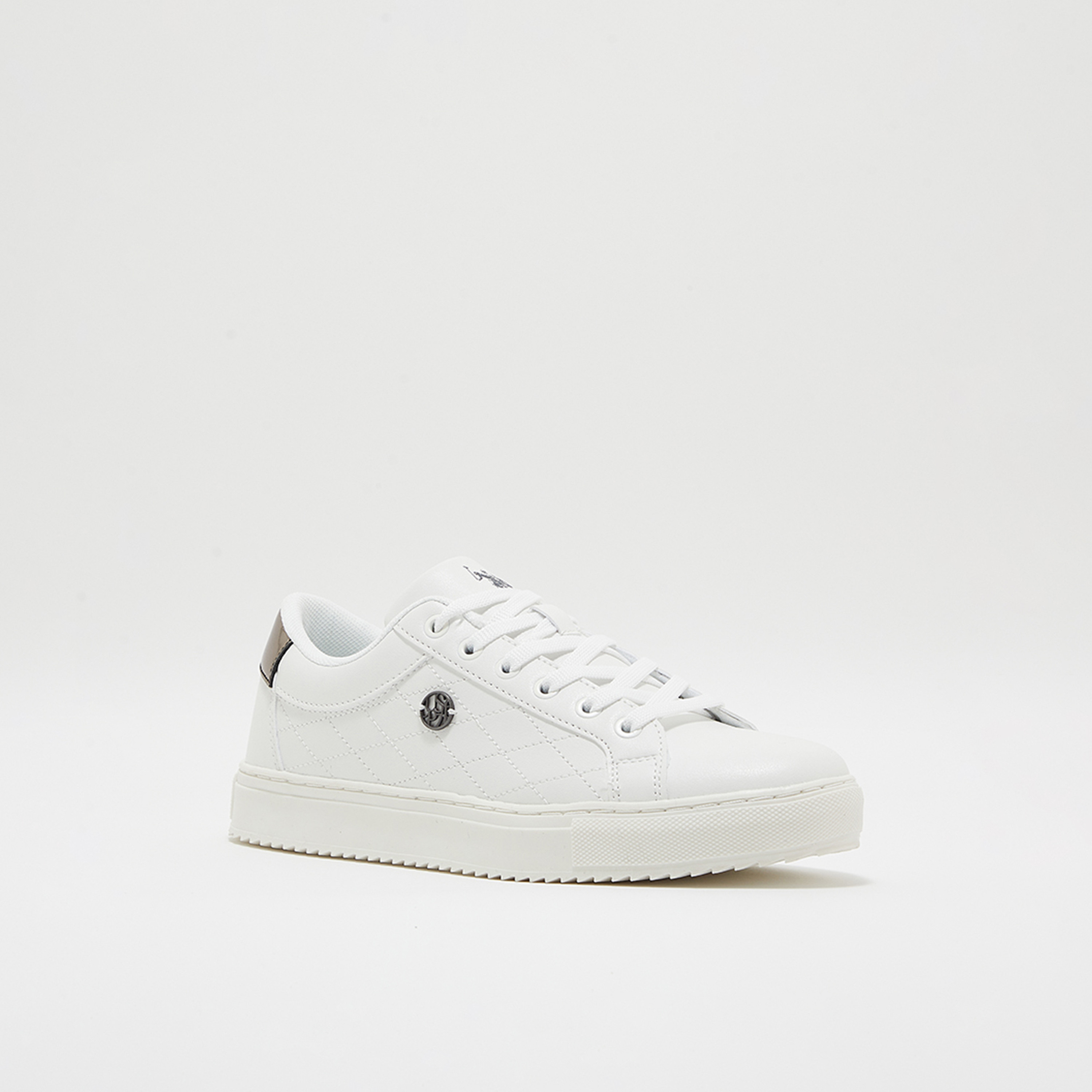 Us Polo Women's Lace-Up TIGGY Low-Ankle Flat Sneakers | TIGGY-GLB-4FX-W-women-shoes-sneakers-image-1