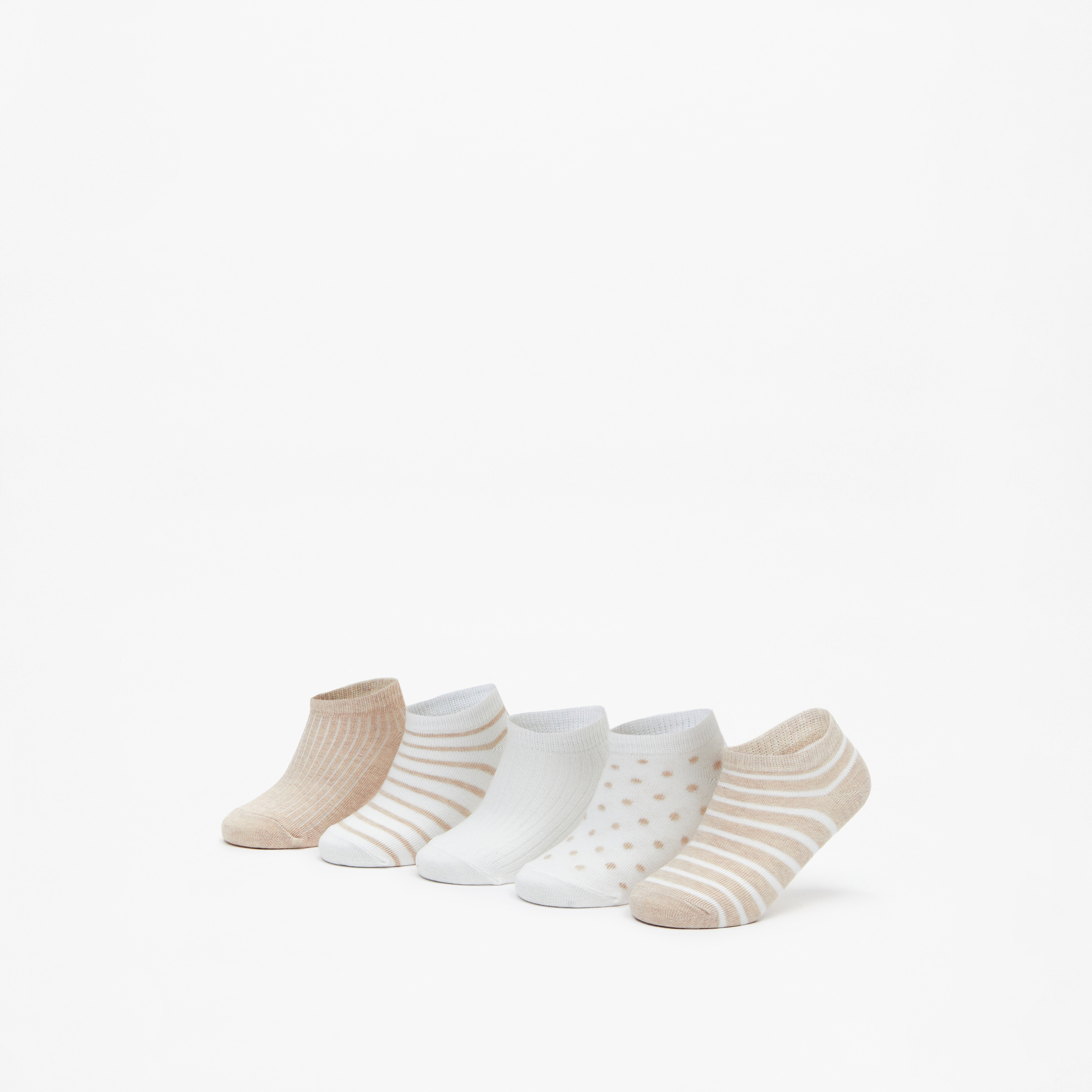 جوارب بطول الكاحل بطبعات من بيرفيت- طقم من 5 أزواج-girls-accessories-socks-image-7