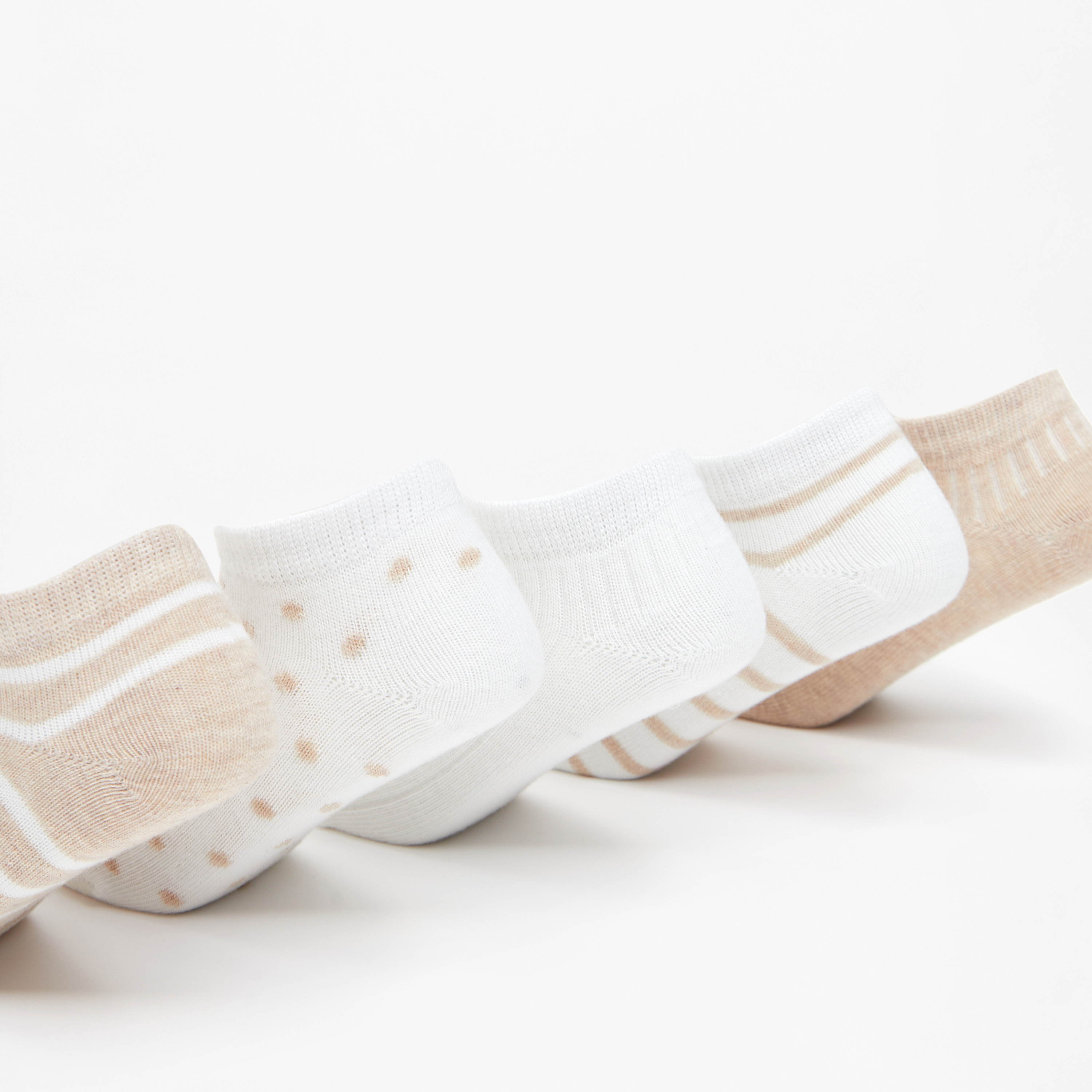 جوارب بطول الكاحل بطبعات من بيرفيت- طقم من 5 أزواج-girls-accessories-socks-image-8