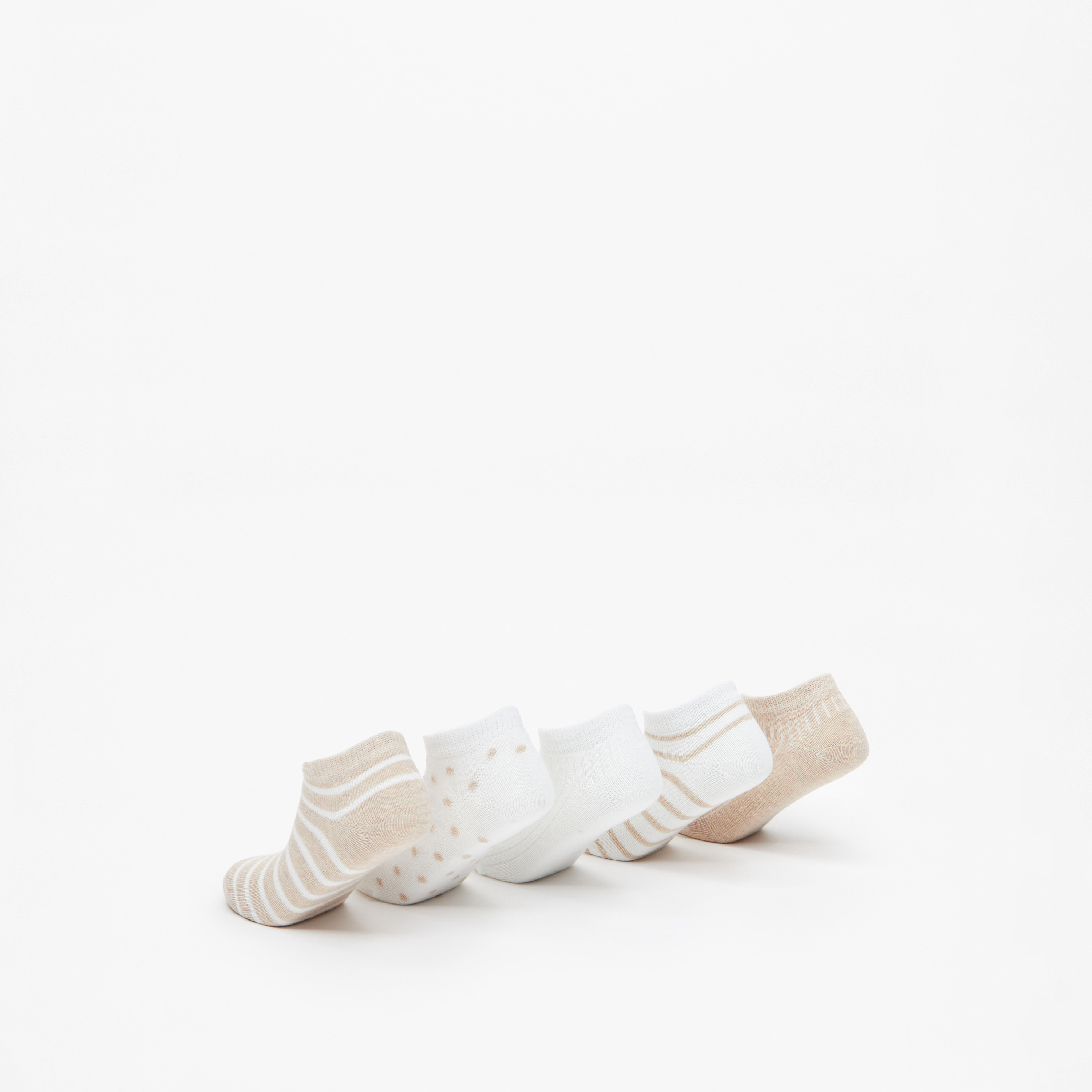 جوارب بطول الكاحل بطبعات من بيرفيت- طقم من 5 أزواج-girls-accessories-socks-image-9