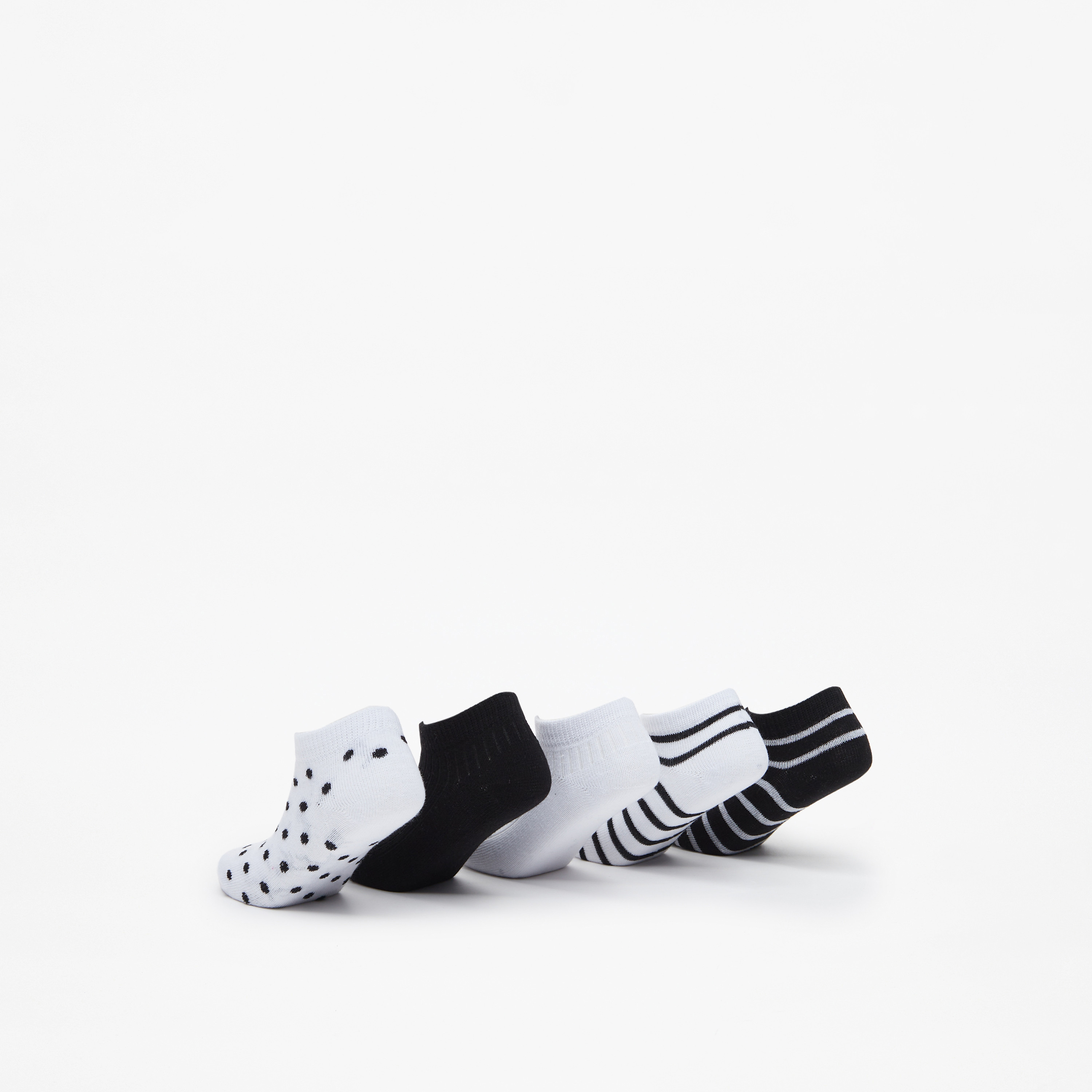 جوارب بطول الكاحل بطبعات من بيرفيت- طقم من 5 أزواج-girls-accessories-socks-image-3