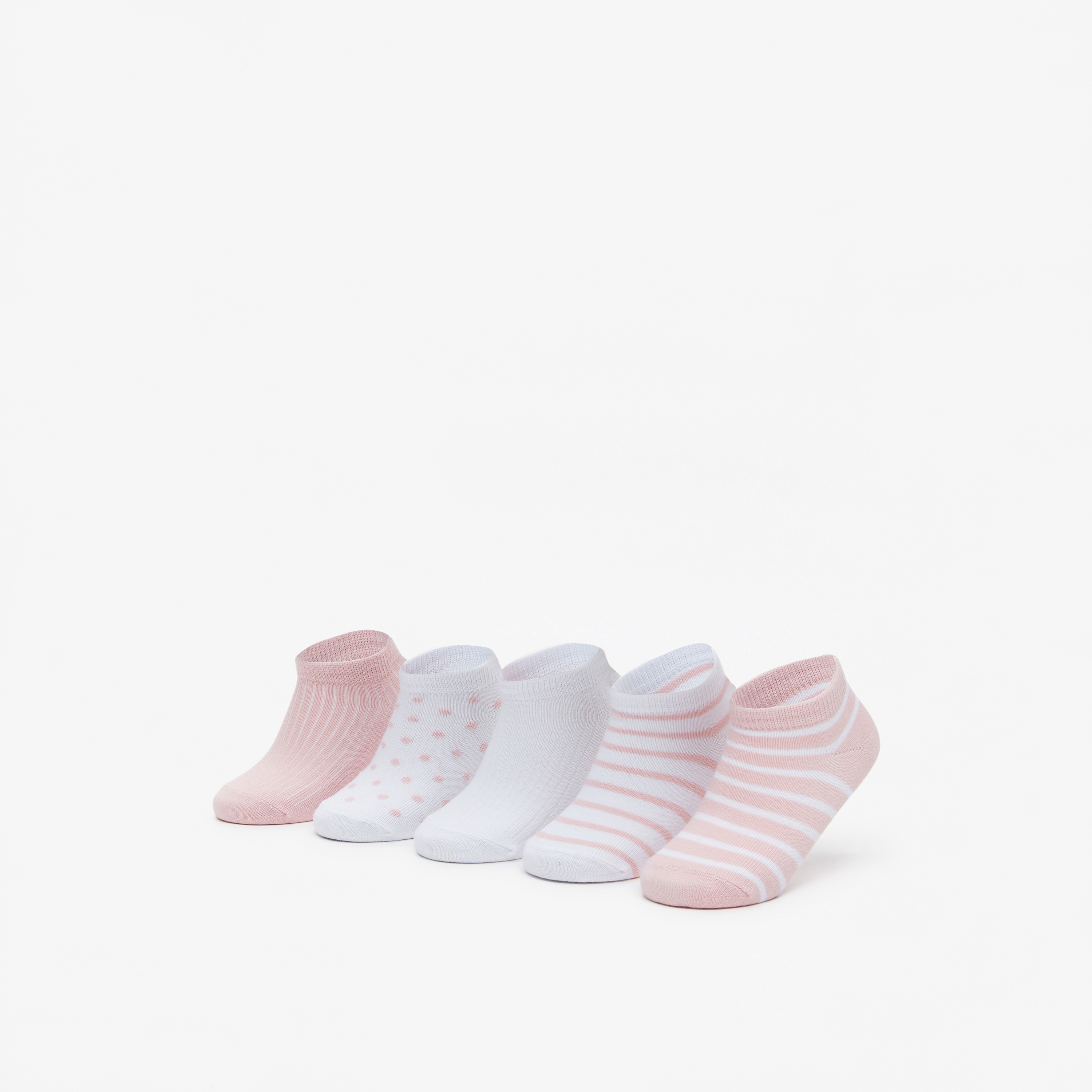 جوارب بطول الكاحل بطبعات من بيرفيت- طقم من 5 أزواج-girls-accessories-socks-image-4