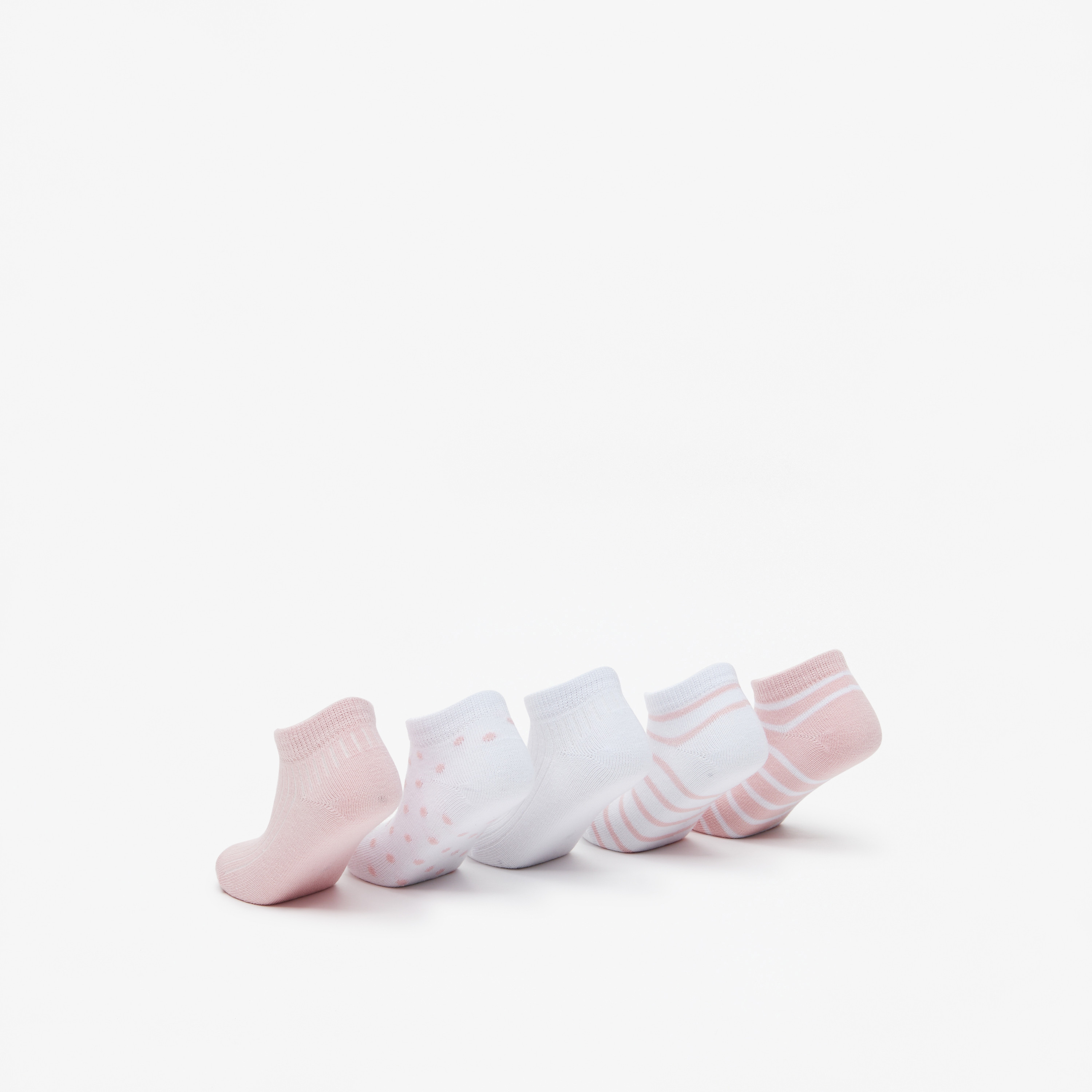 جوارب بطول الكاحل بطبعات من بيرفيت- طقم من 5 أزواج-girls-accessories-socks-image-6