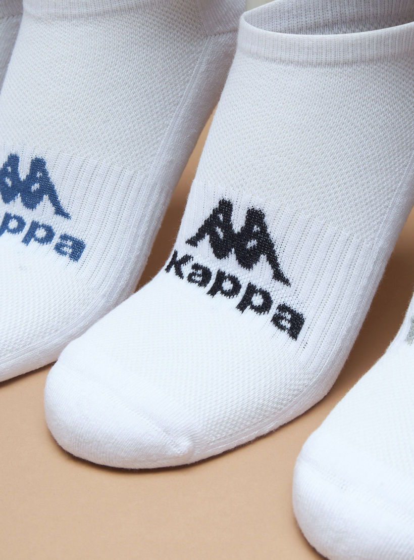 طقم جوارب موسّدة 5 أزواج بطول الكاحل وتفاصيل الشعار من كابا -men-socks-image-2