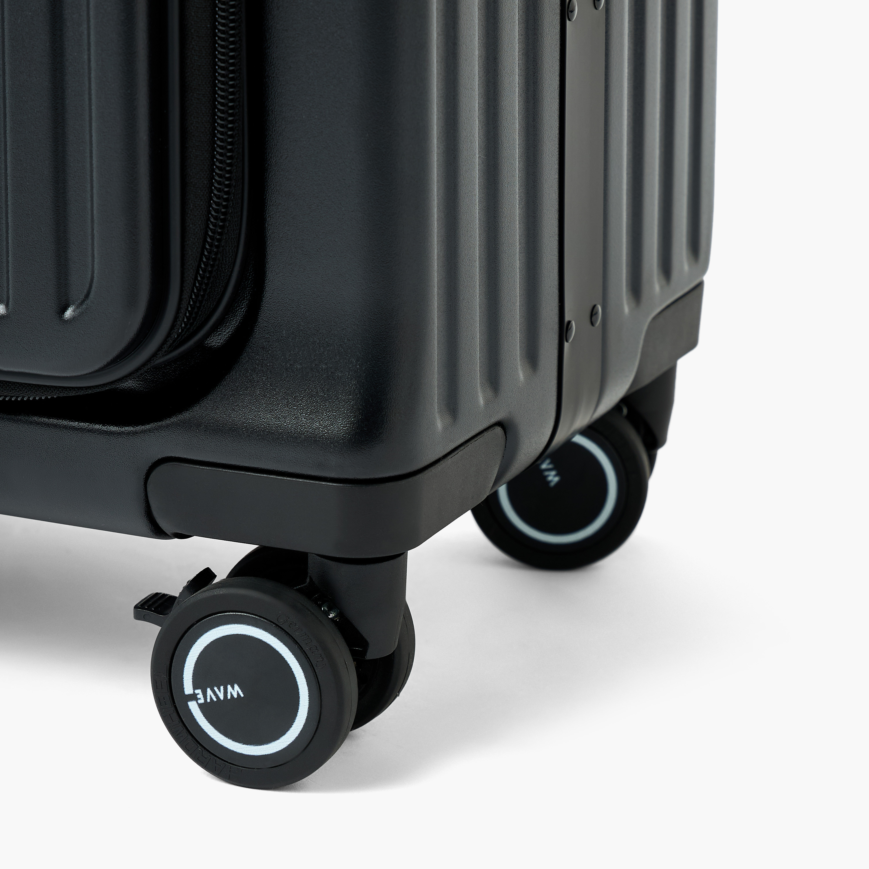 WAVE Textured Hardcase Luggage Trolley with Detachable Crossbody Bag & Cup Holder - 20 inches Cabin-travel-luggagesandbags-luggage-image-10