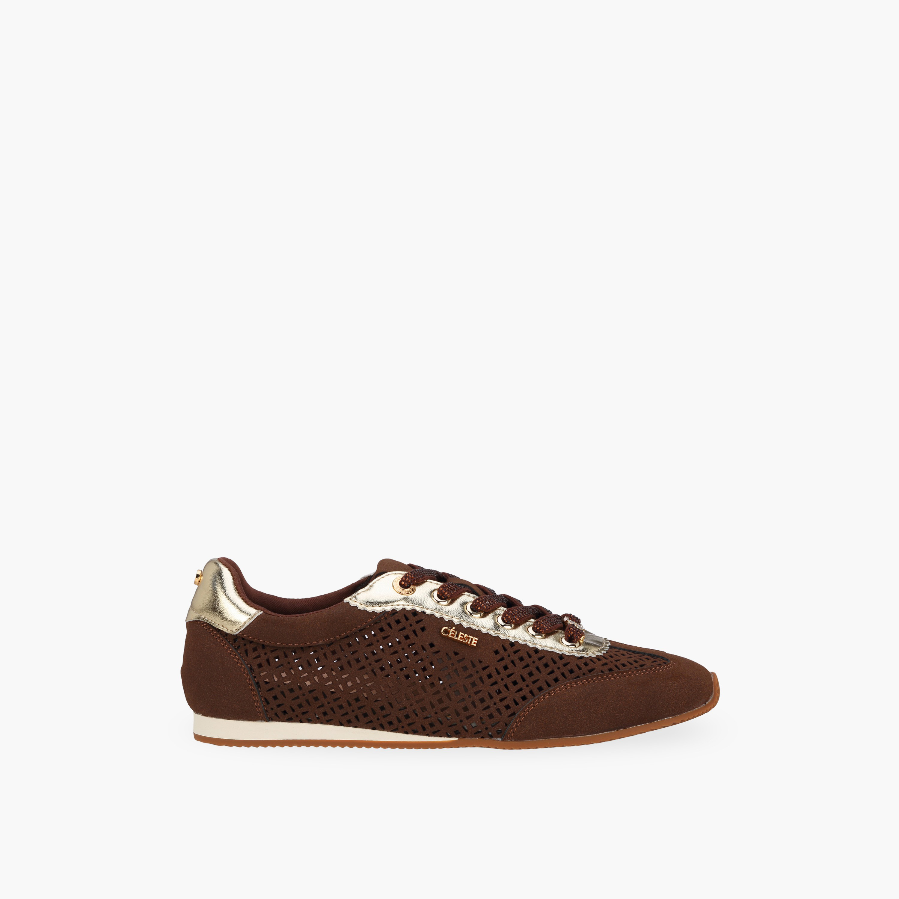 Celeste Women Laser Cut Lace-Up Sneakers-women-shoes-sneakers-image-3