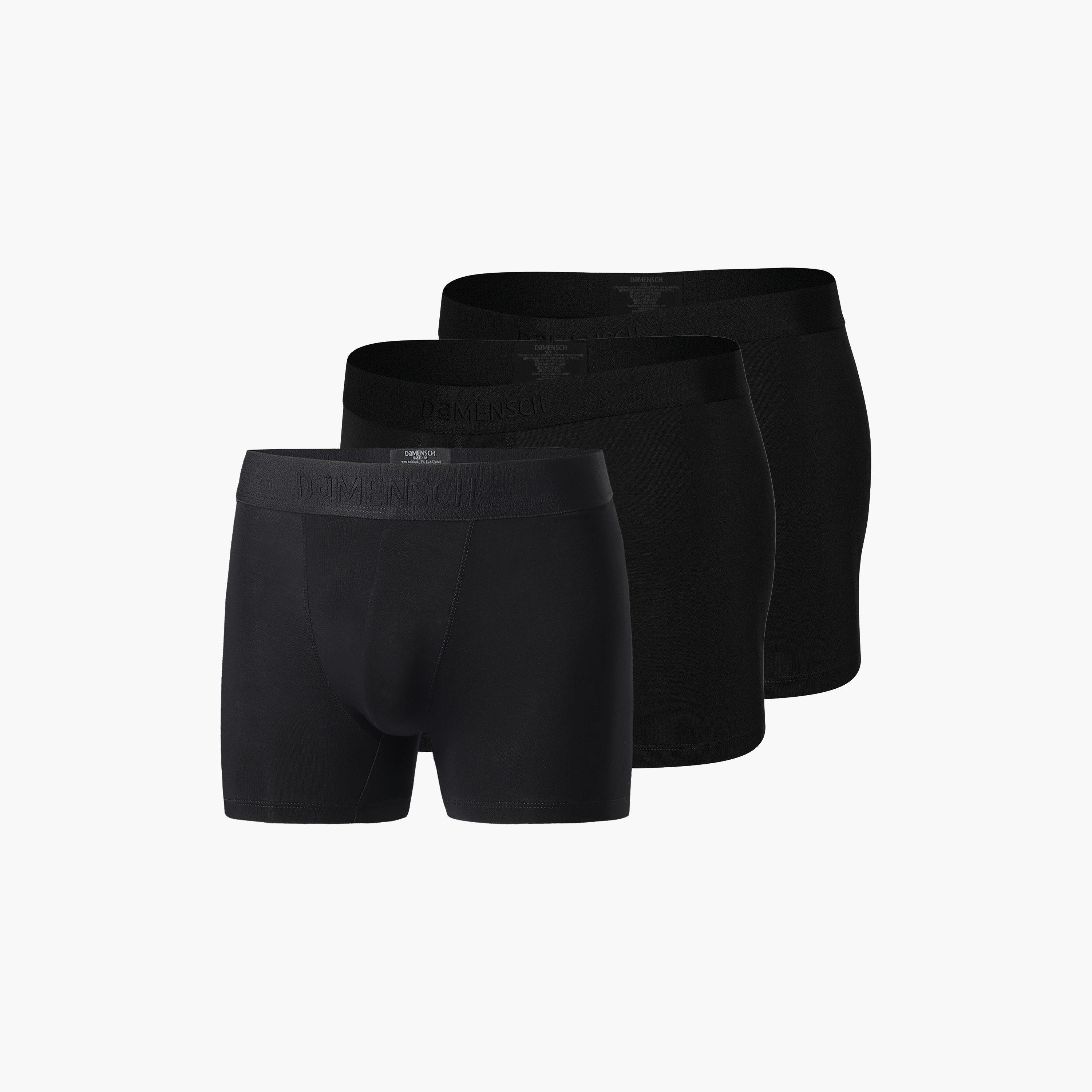 سمجموعة دامنش مكونة من 3 قطع من سراويل ترانكس سادة ذات ديو سوفت سوبيما مودال-men-clothing-innerwear-underwear-image-13