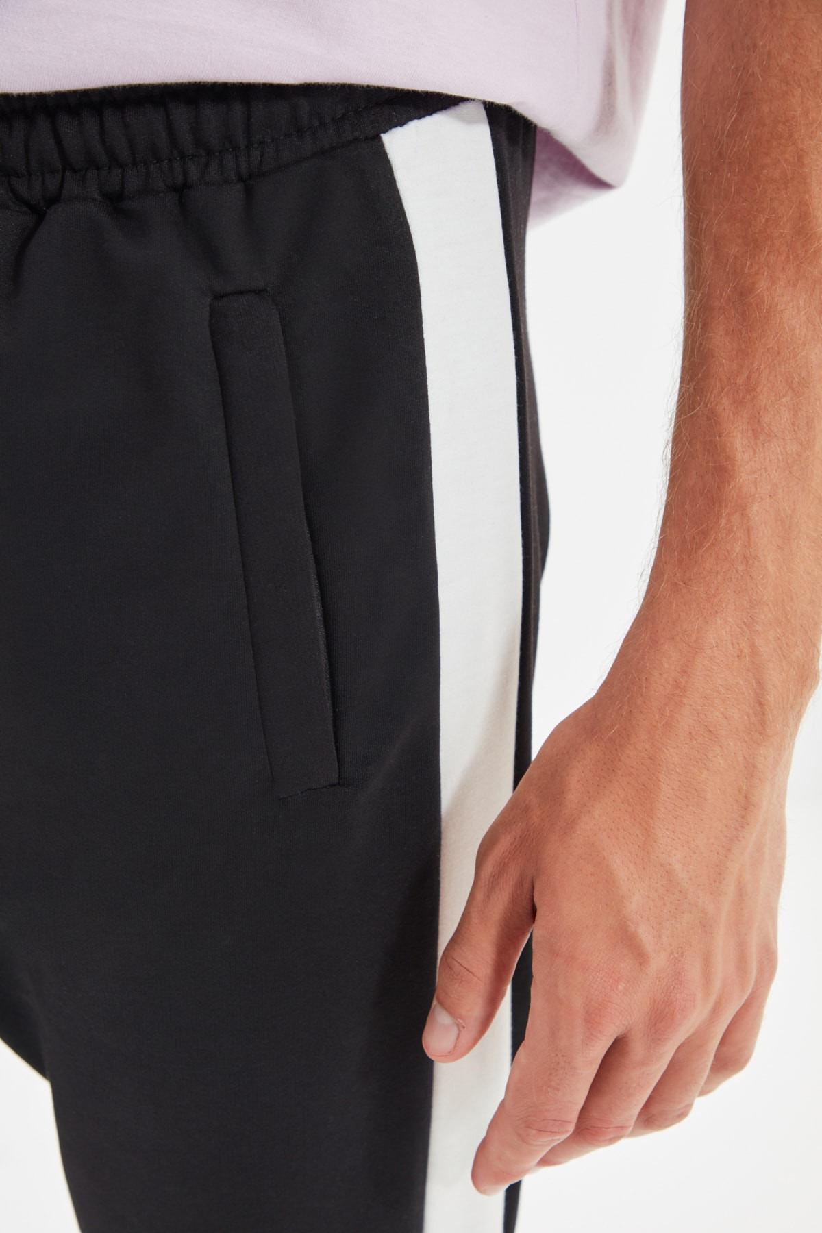 Trendyol Men Cotton Solid Black Jogger-men-clothing-bottoms-joggers-image-5
