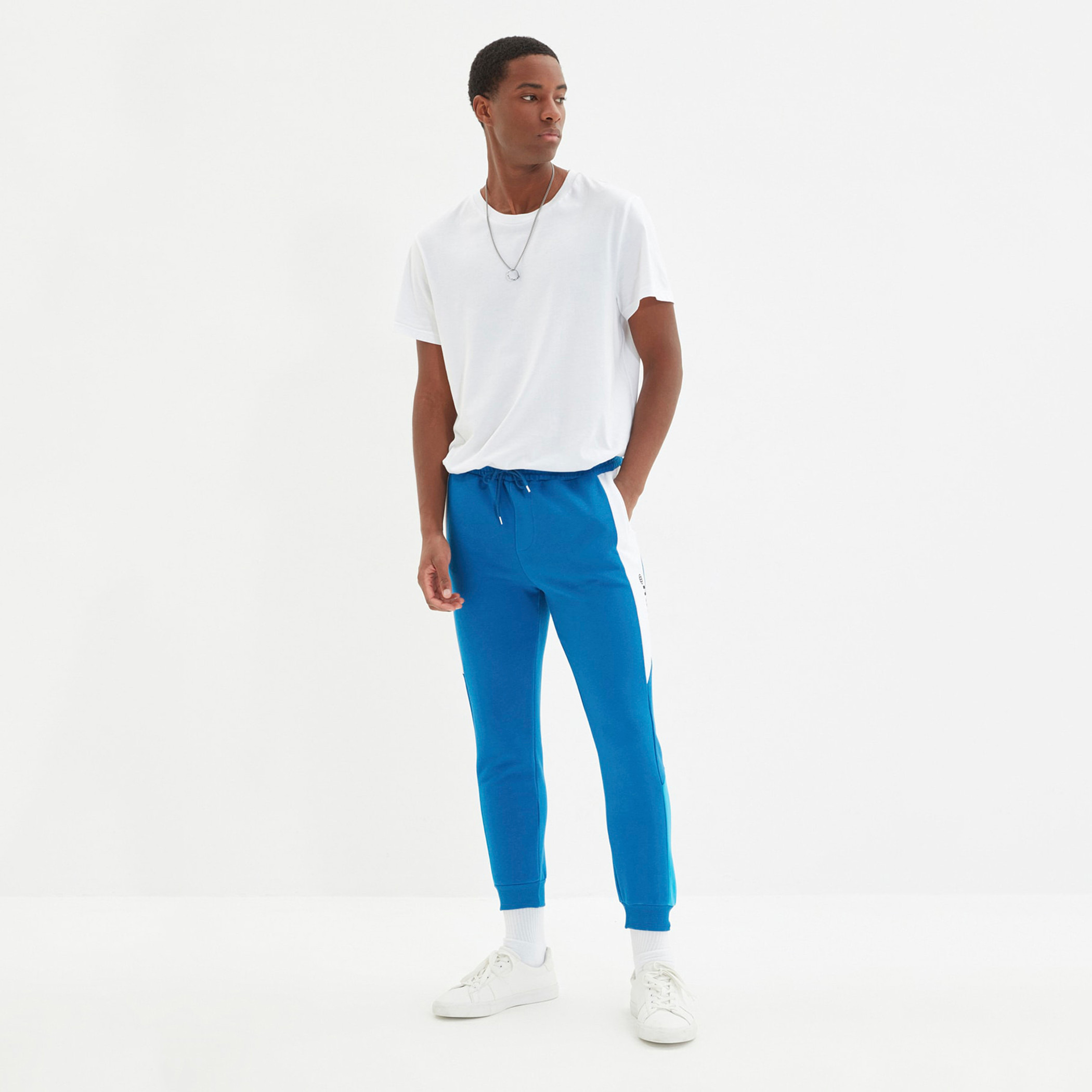 ترينديول أزرق بانت عداء ببطء-sports-men-clothing-bottoms-image-1