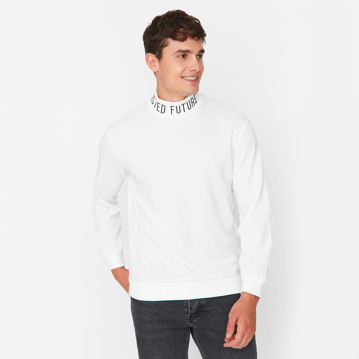 Plain white jumper on sale mens