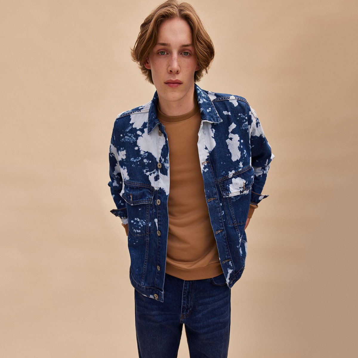 Trendyol Men Printed Button Closure Jacket-men-clothing-jacketsandblazers-jackets-image-1