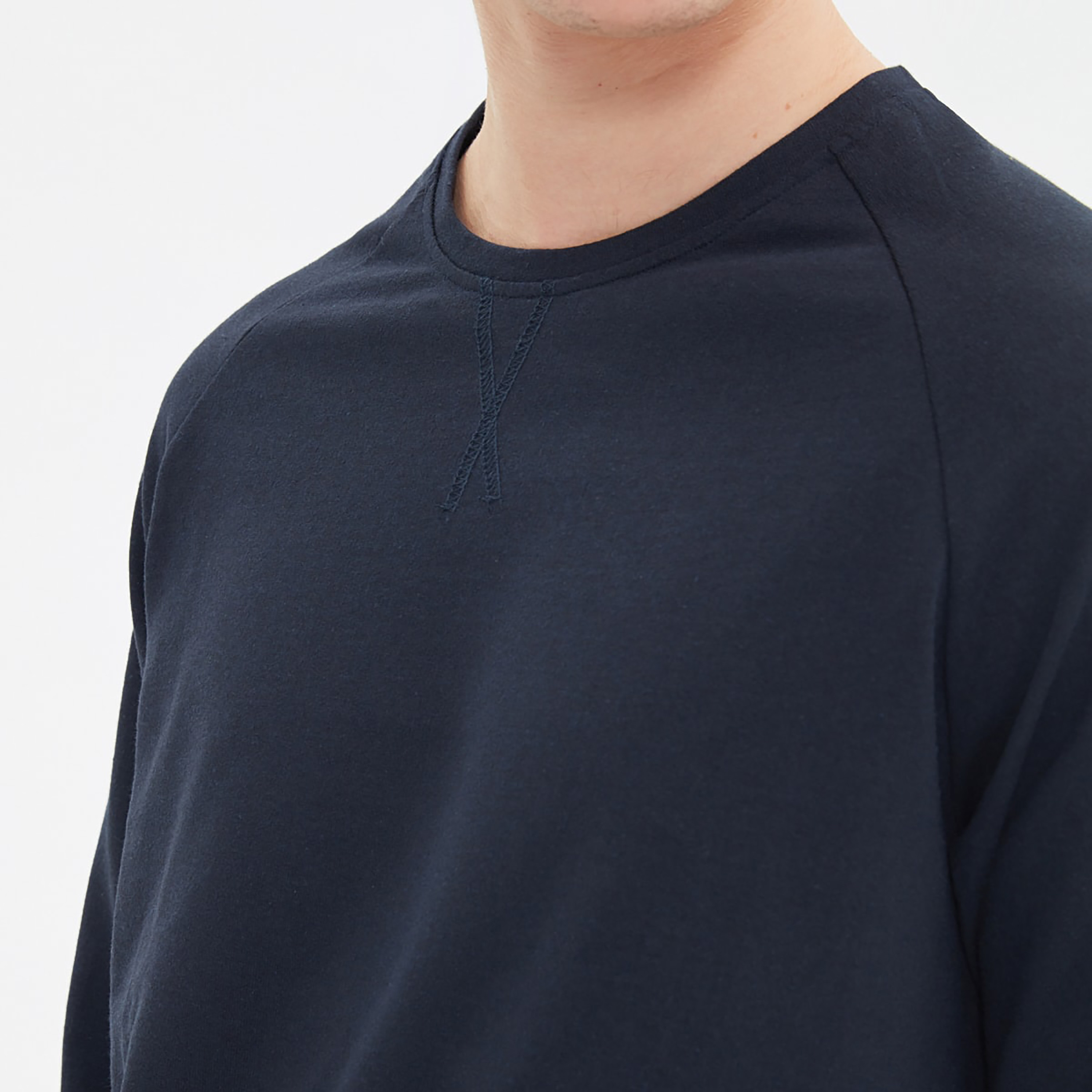 Trendyol Man Plain Crew Neck Sweatshirt and Drawstring Pyjamas Set-men-clothing-nightwear-sets-image-4